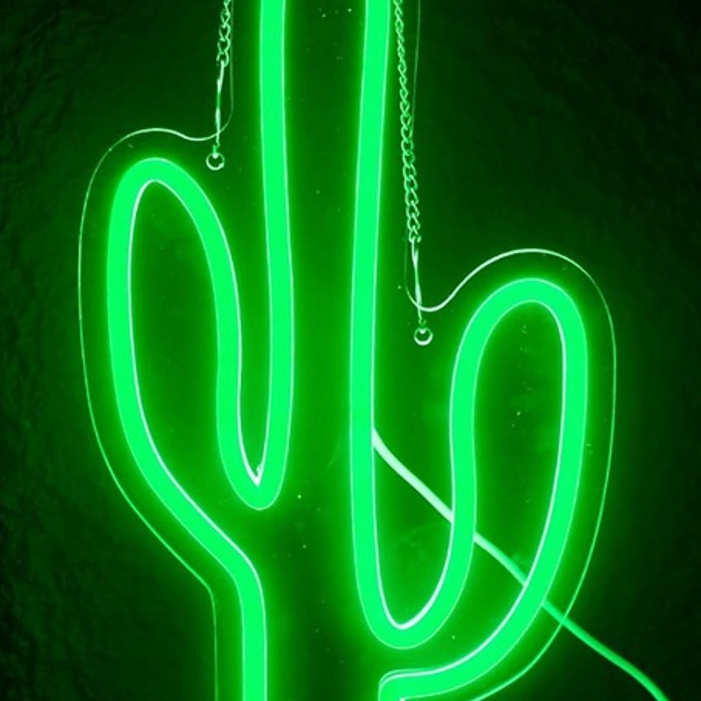 Lovely Bright Green Cactus LED Night Light Rom Wall Decoration