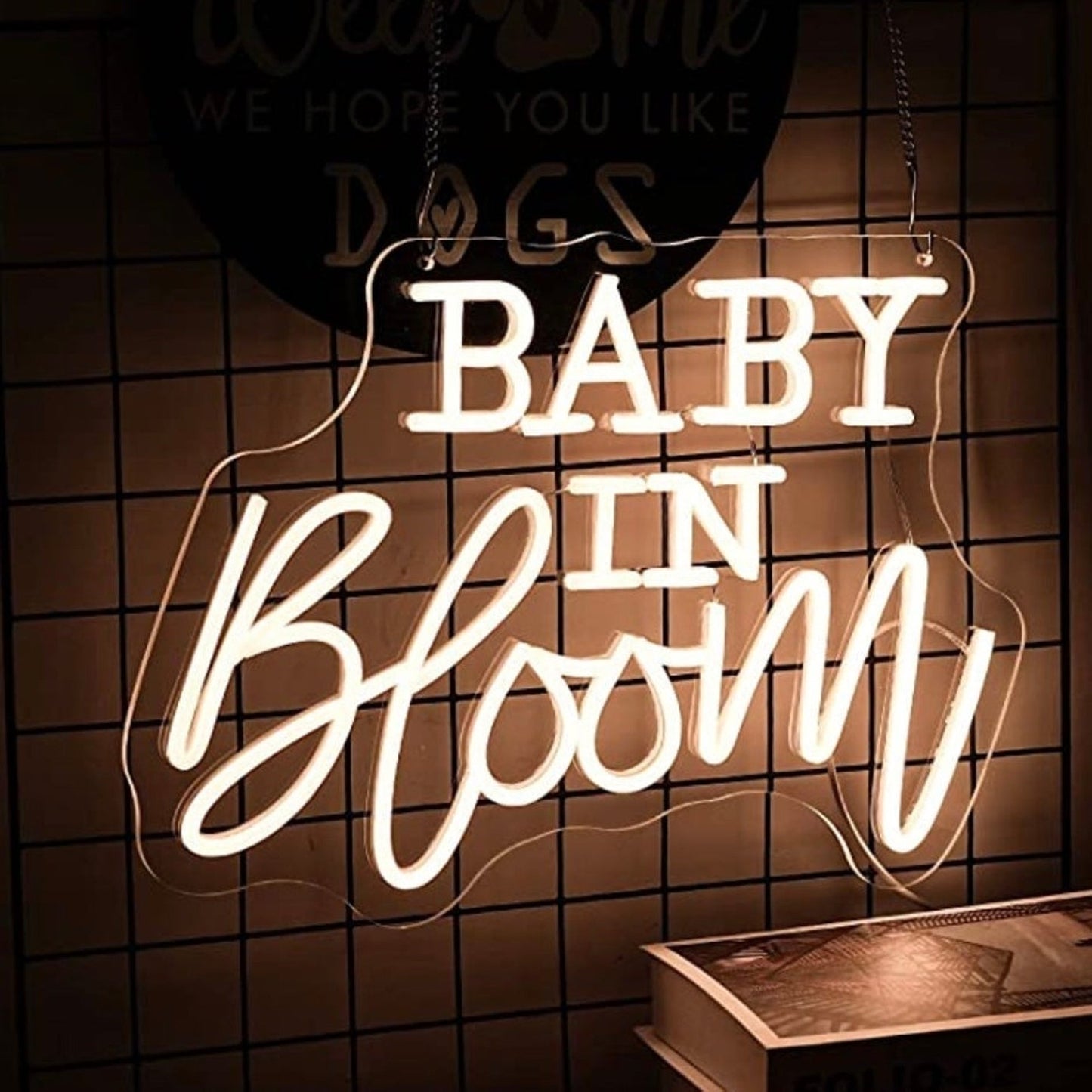 Lovely Warm Bright “Baby in Bloom” LED Night Light Room Wall Decoration