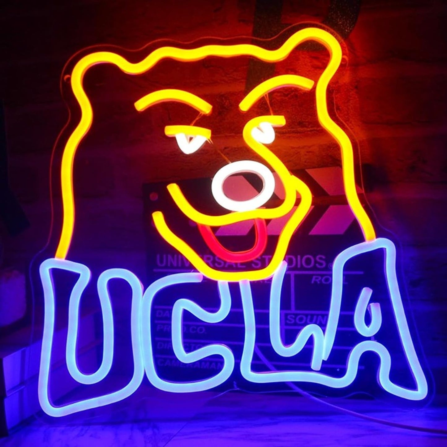 Vivid UCLA California University Bear LED Night Light Room Wall Decoration