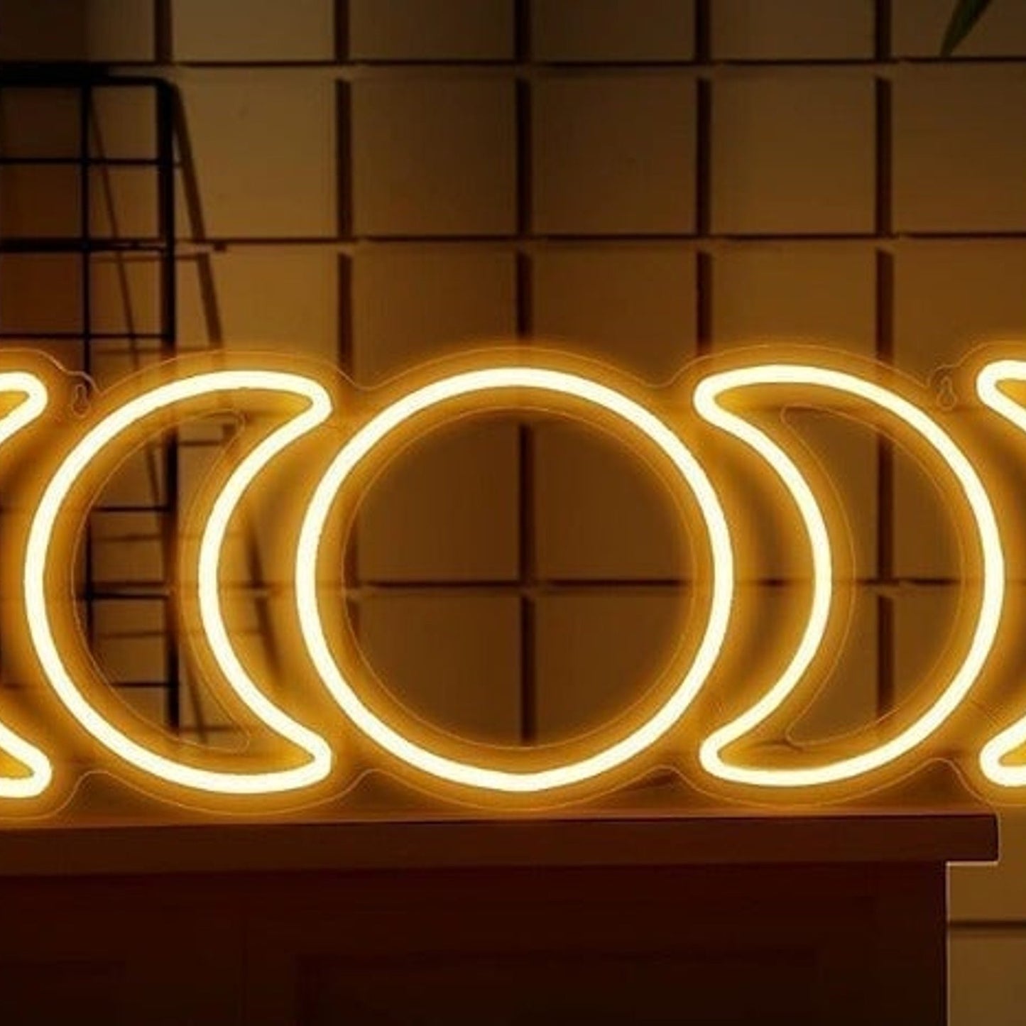Vivid Bright Mon Phases LED Night Light Room Wall Decoration