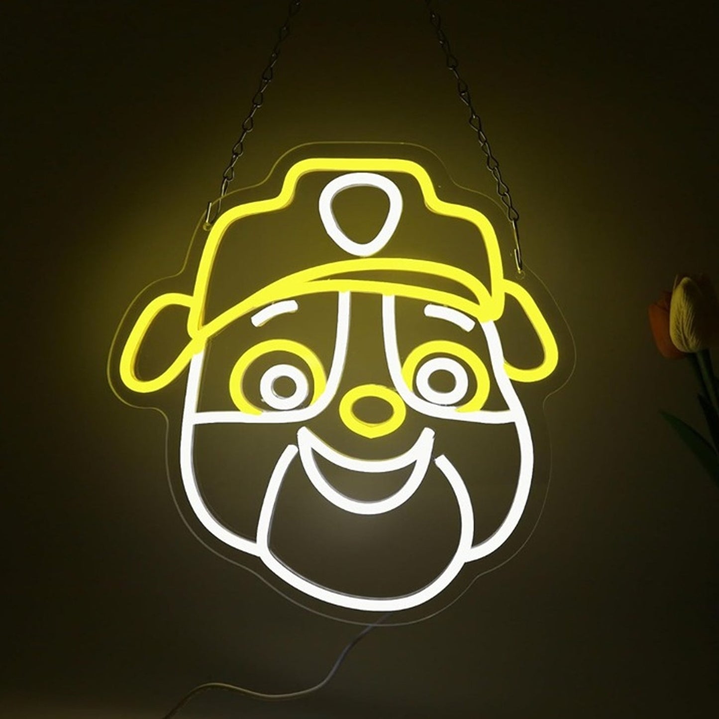 Lovely Bright Rubble Puppy Dog LED Night Light Paw Patrol Room Wall Decoration