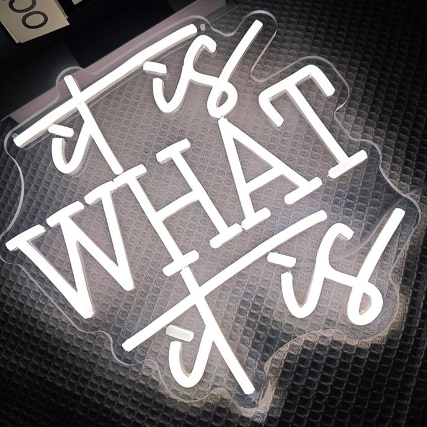 Fun Bright White “It is What it is” LED Night Light Room Wall Decoration