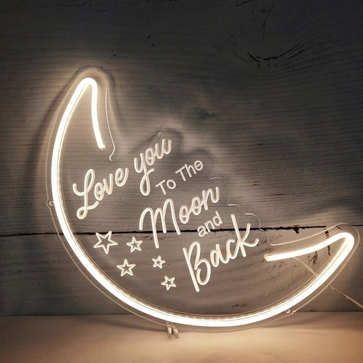Adorable Love You to the Moon & Back LED Light Sign Wall Decoration