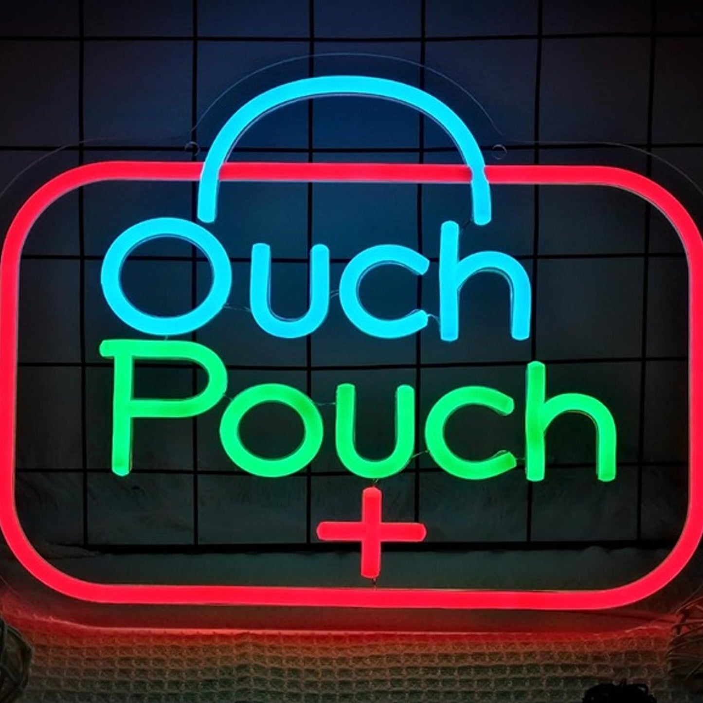 Fun Bright Red “Ouch Pouch” LED Night Light Room Wall Decoration