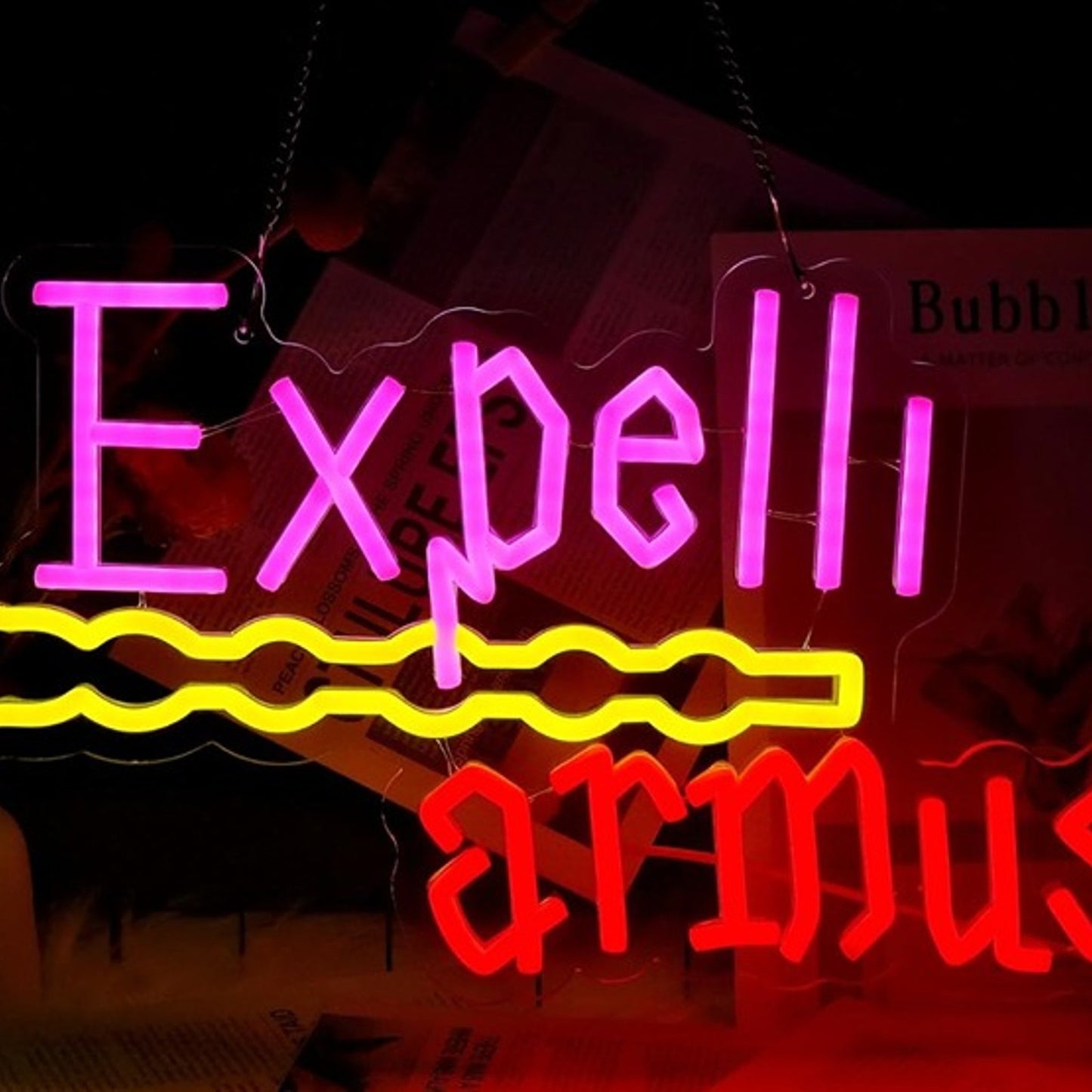 Fun Bright Wand Expelliarmus Spell LED Night Light Harry Potter Room Wall Decor