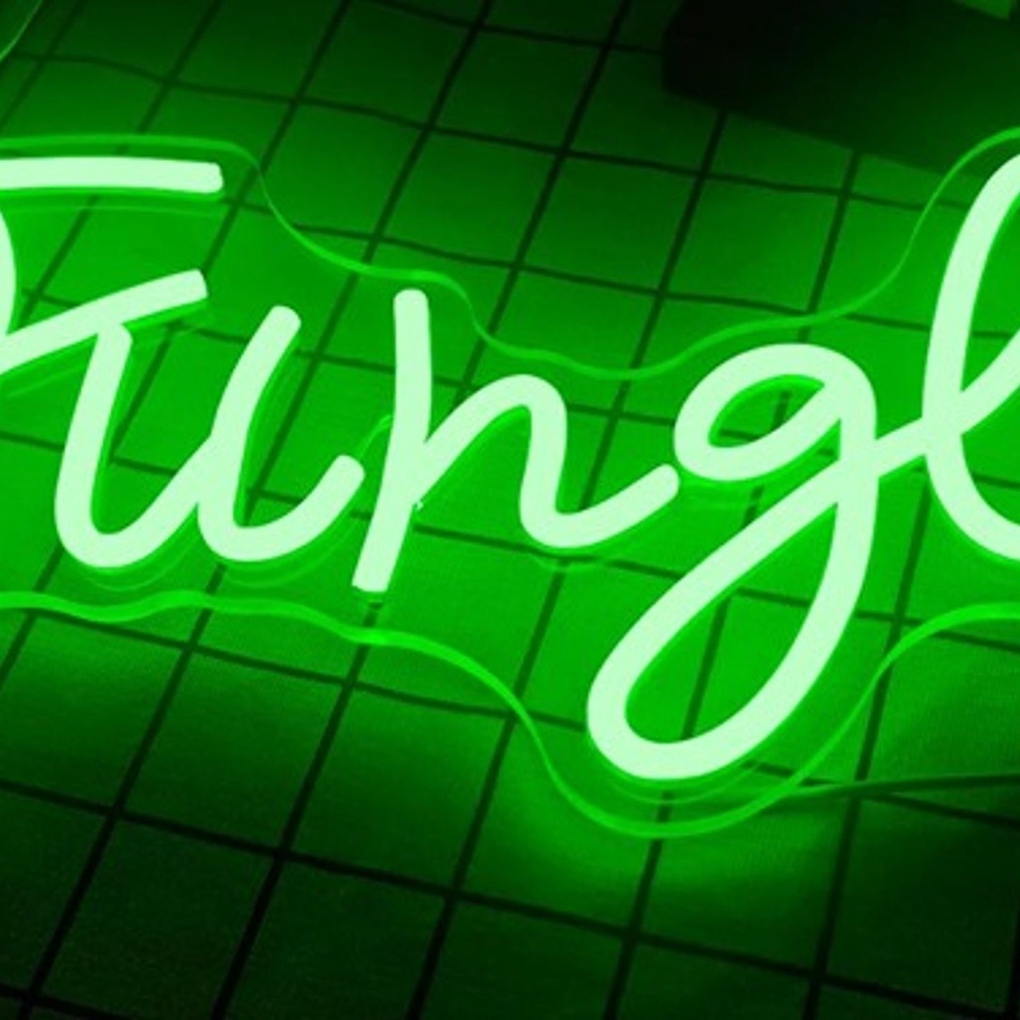 Lovely Simple Bright Green “Jungle” LED Night Light Room Wall Decoration