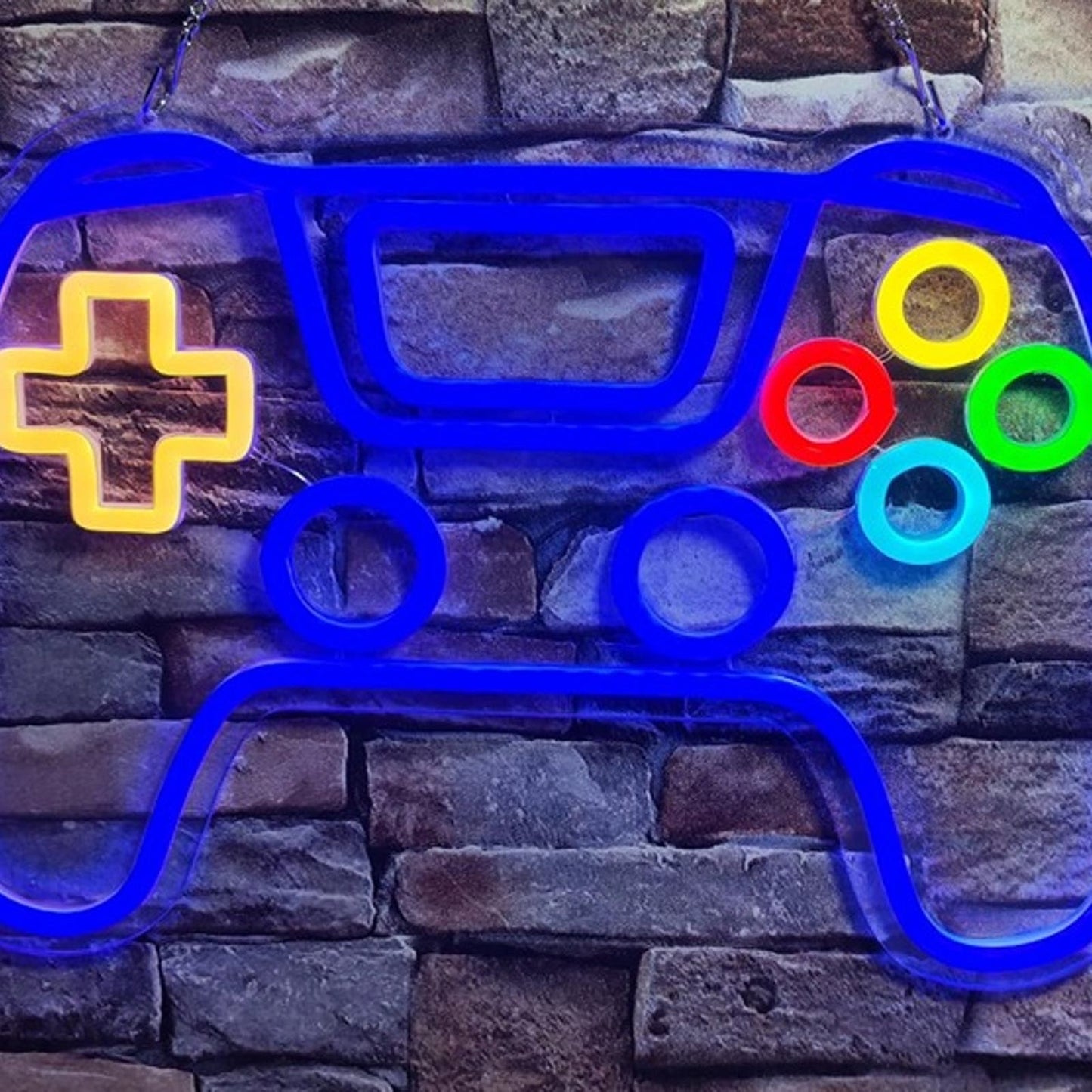 Fun Bright Quality Blue Game Controller LED Night Light Arcade Room Decor