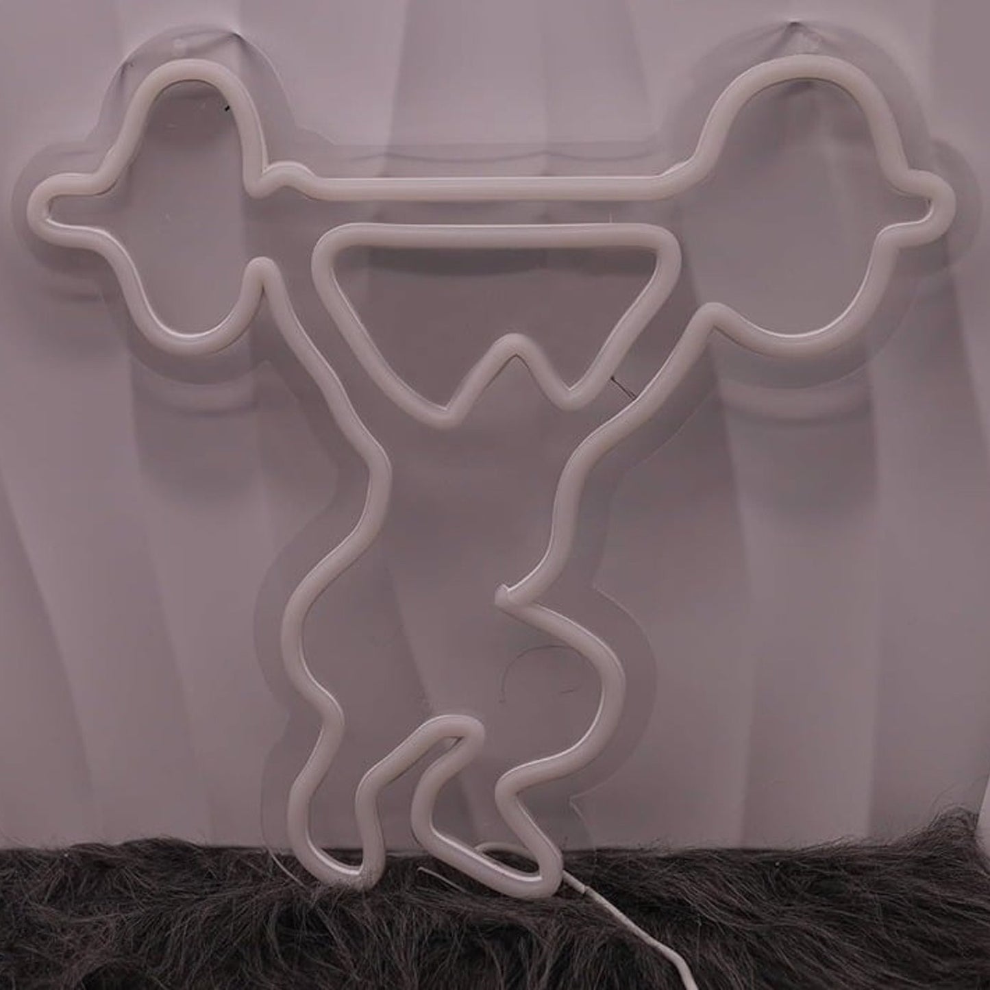 Vivid White Strength Training Cross-fit Fitness LED Light Room Gym Wall Decor