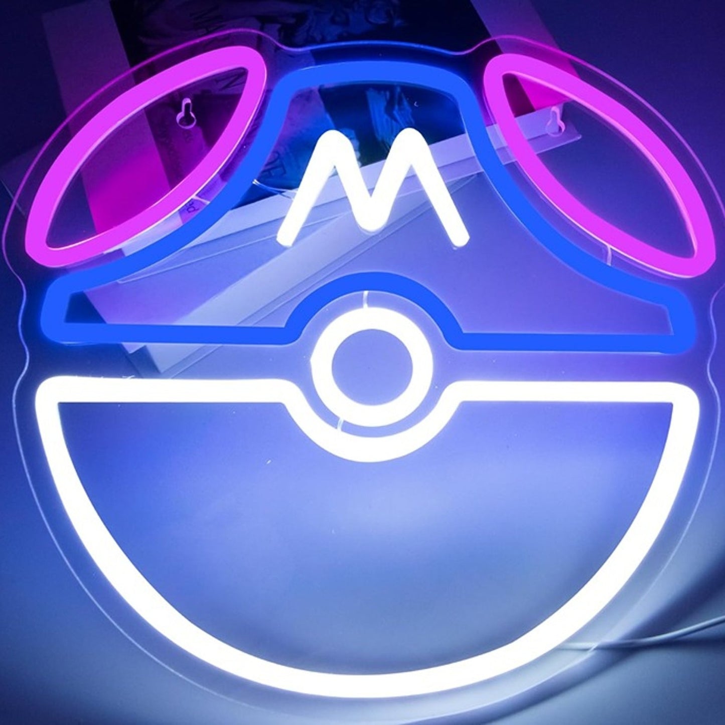 Fun Bright Master Ball Pokemon LED Night Light Video Game Room Decoration