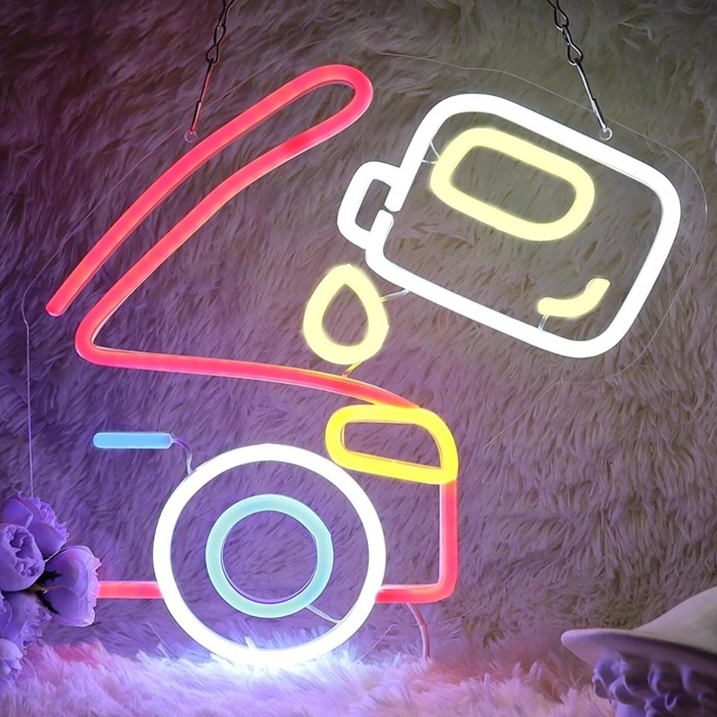 Vivid Bright Car Engine Oil LED Light Garage Mechanic Wall Decoration