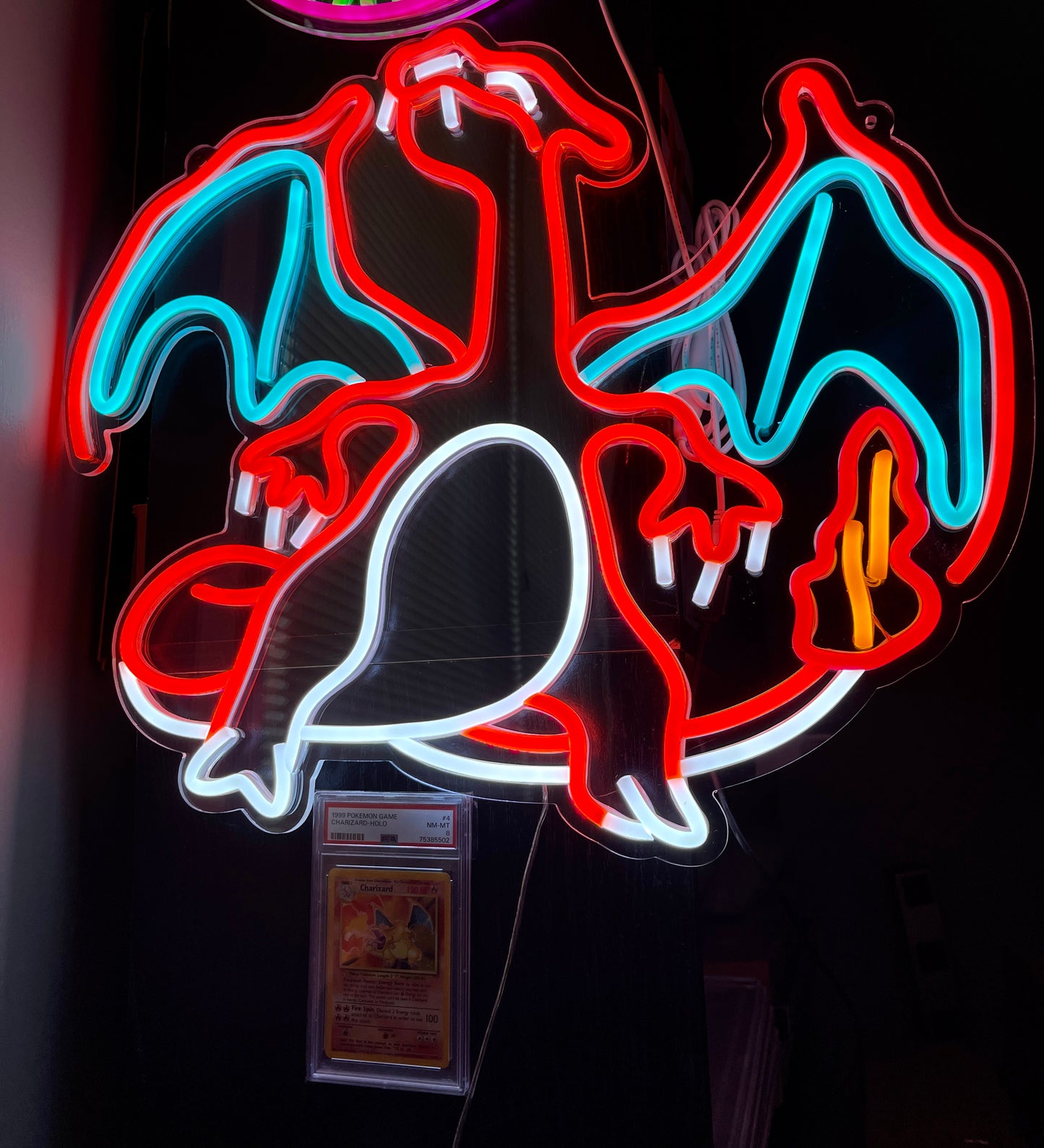 Vivid Large Bright Charizard LED Night Light Rare Fire Dragon Pokemon Decor