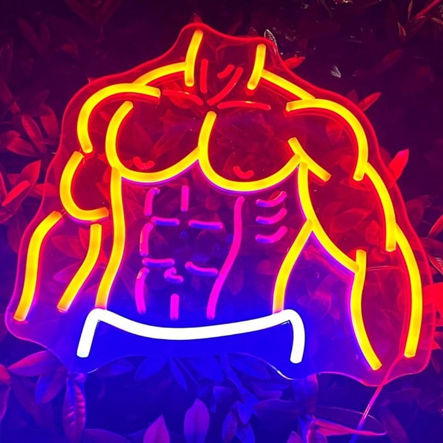 Vivid Bright Strong Muscle Man LED Night Light Exercise Fitness Gym Decor 2