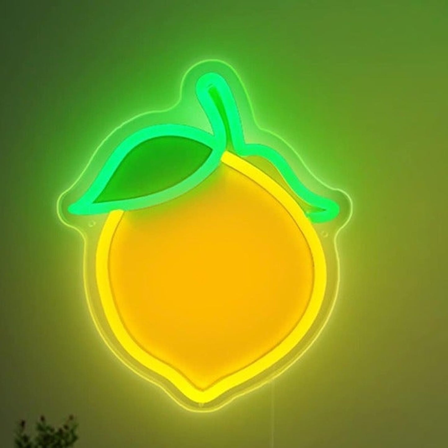 Lovely Bright Yellow Plump Lemon LED Night Light Room Wall Decoration