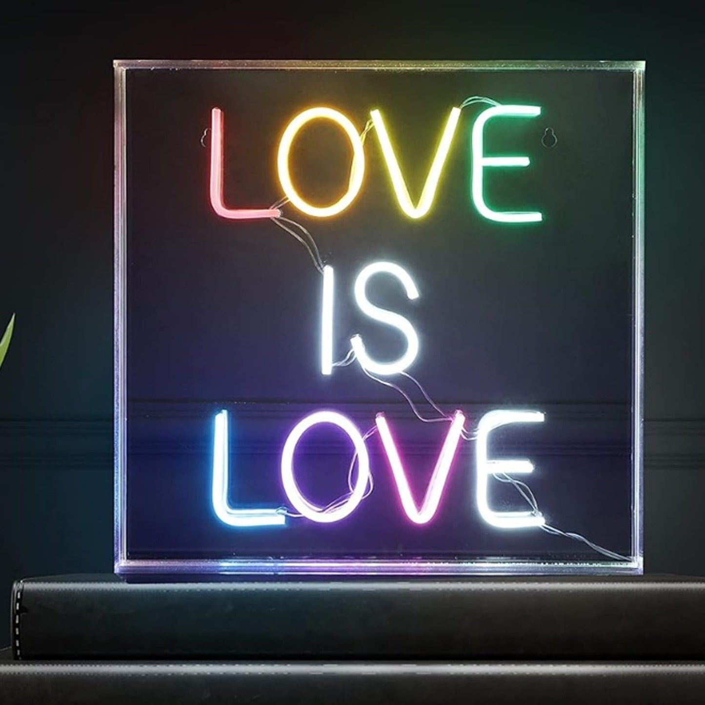 Lovely Bright Rainbow Love is Love LED Night Light Room Wall Decoration