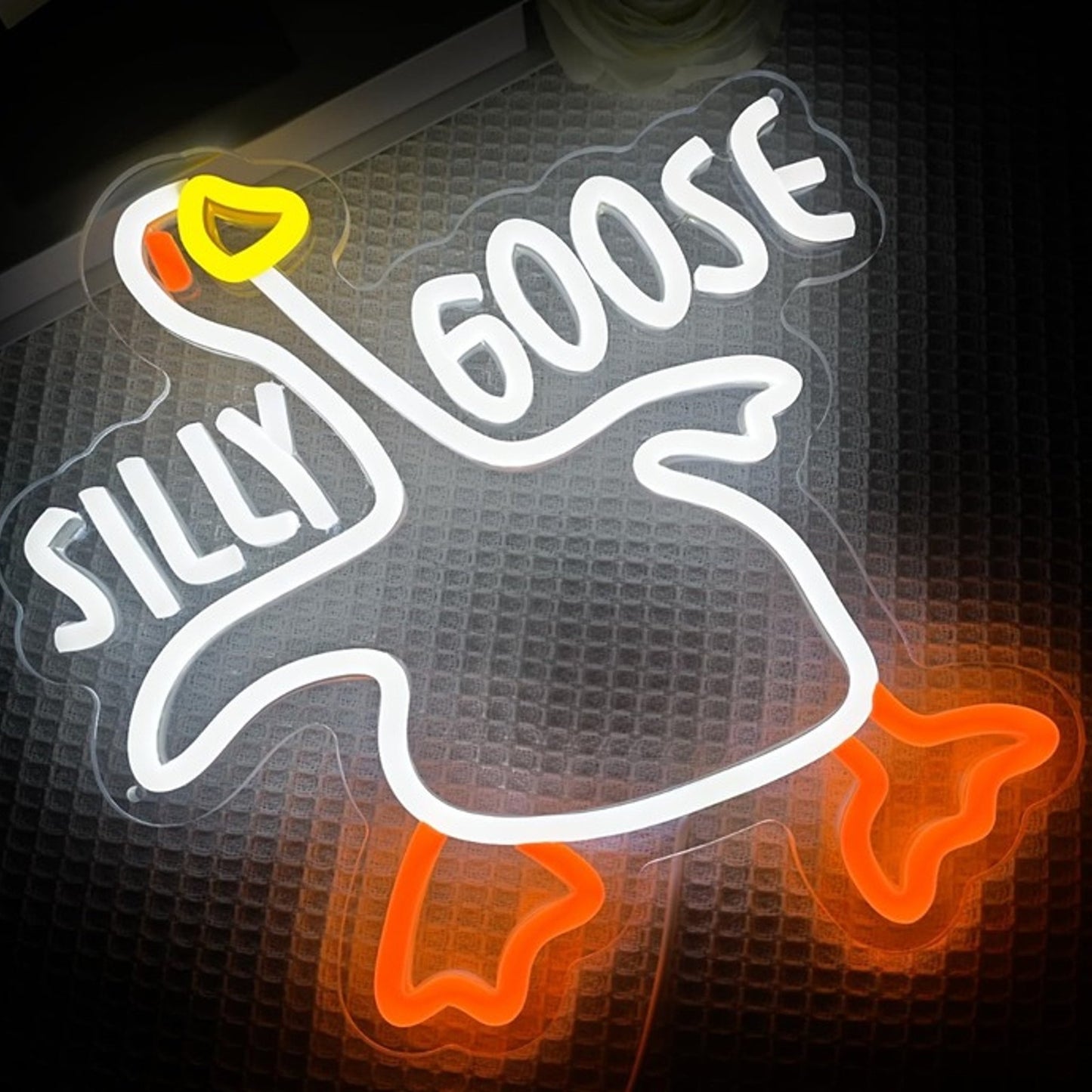 Fun Bright “Silly Goose” Duck LED Night Light Room Wall Decoration