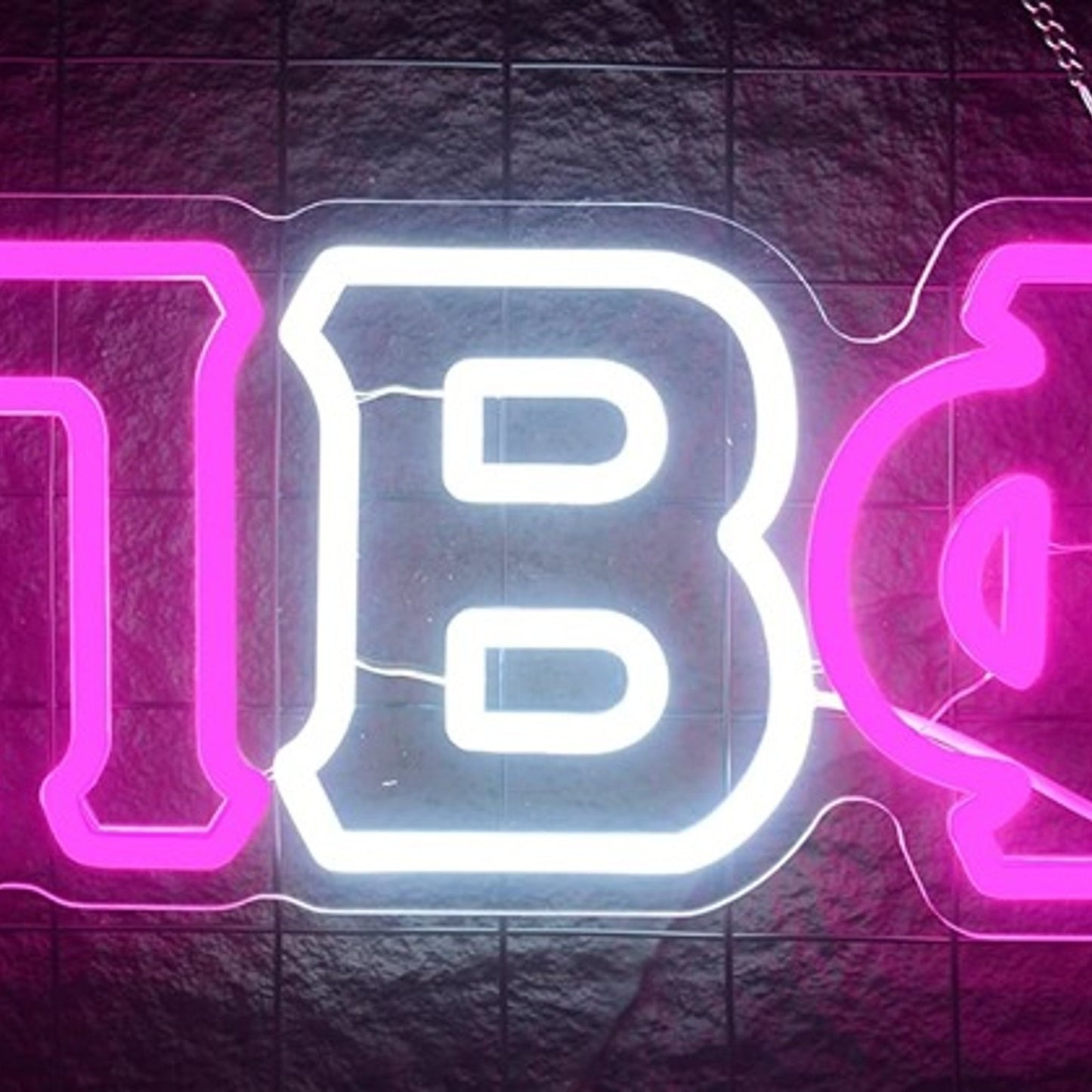 Lovely Bright Pink / White Pi Beta Phi LED Night Light Room Wall Decoration
