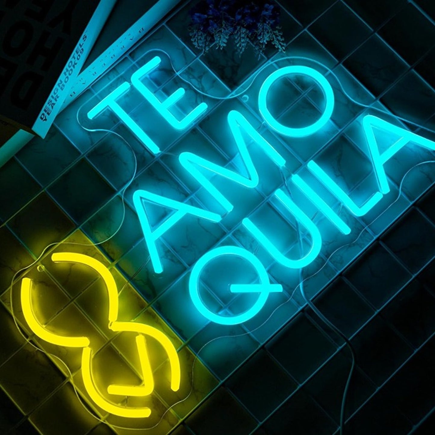 Fun Bright “Te Amy / Tequila” LED Night Light Room Wall Decoration