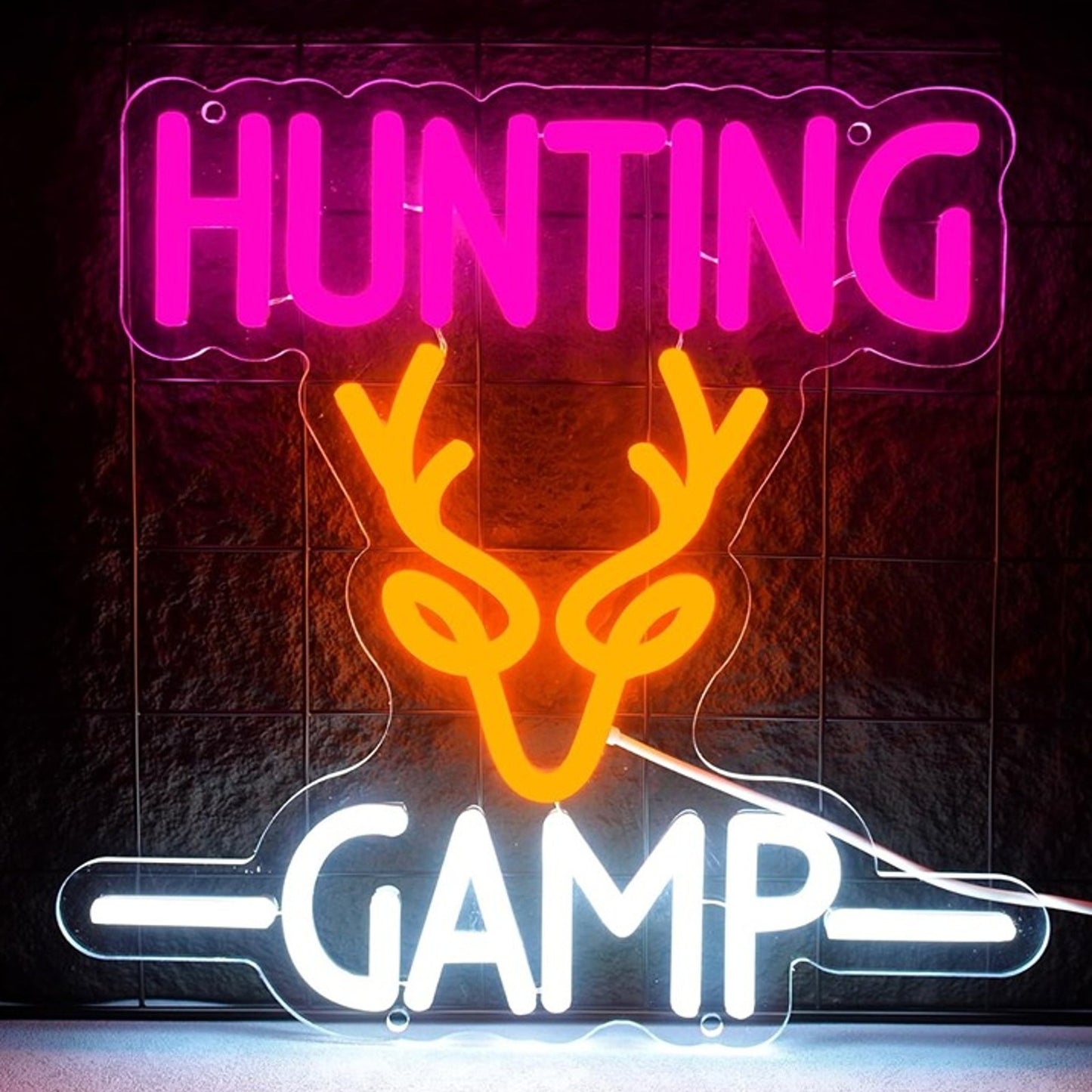 Fun Bright “Hunting Gamp” LED Night Light Room Wall Decoration