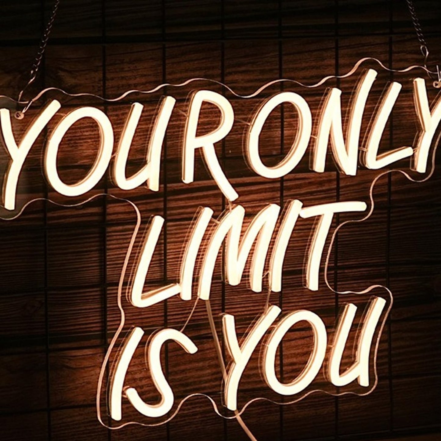 Vivid Warm Bright “Your Only Limit is You” LED Night Light Motivation Decoration
