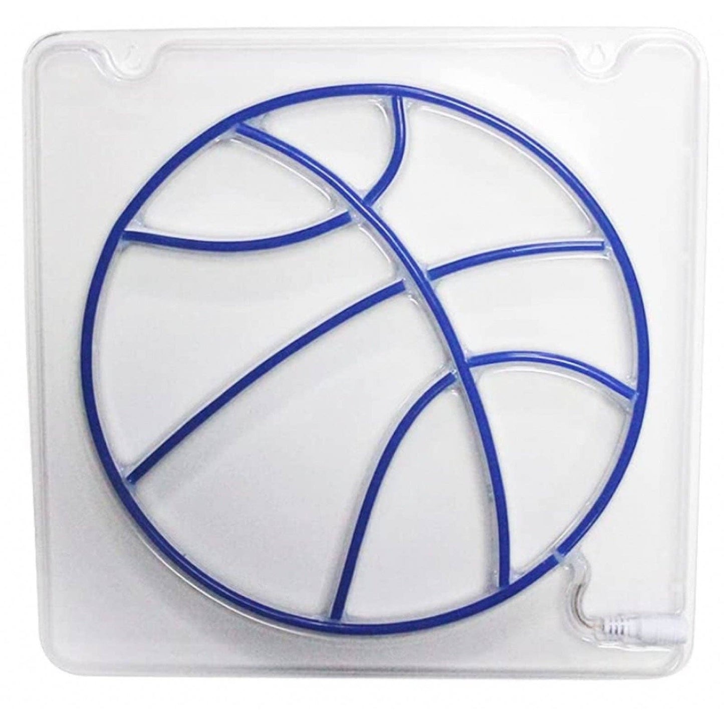 Fun Bright Blue Basketball LED Night Light Room Wall Sport NBA Decoration
