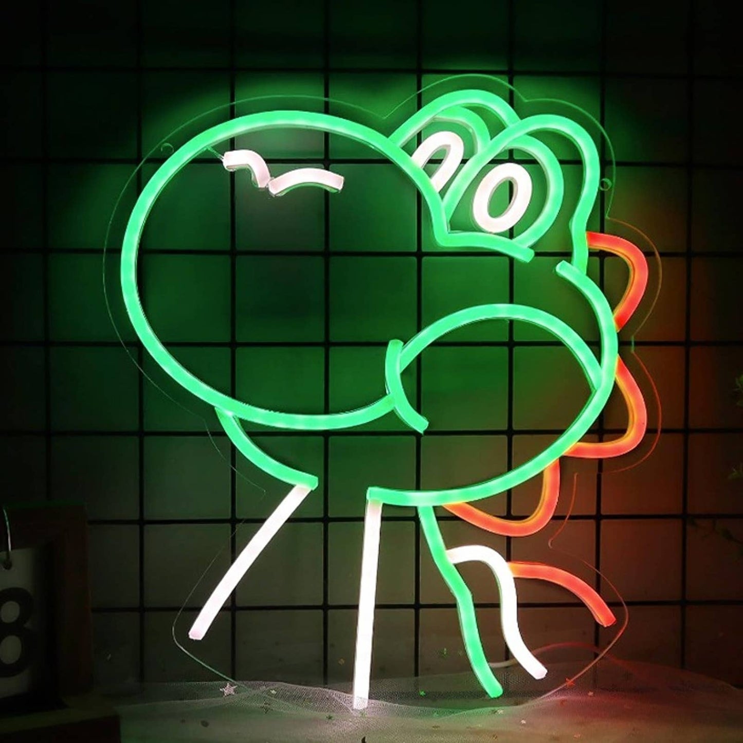 Vivid Bright Quality Super Mario Yoshi LED Night Light Video Game Room Decor