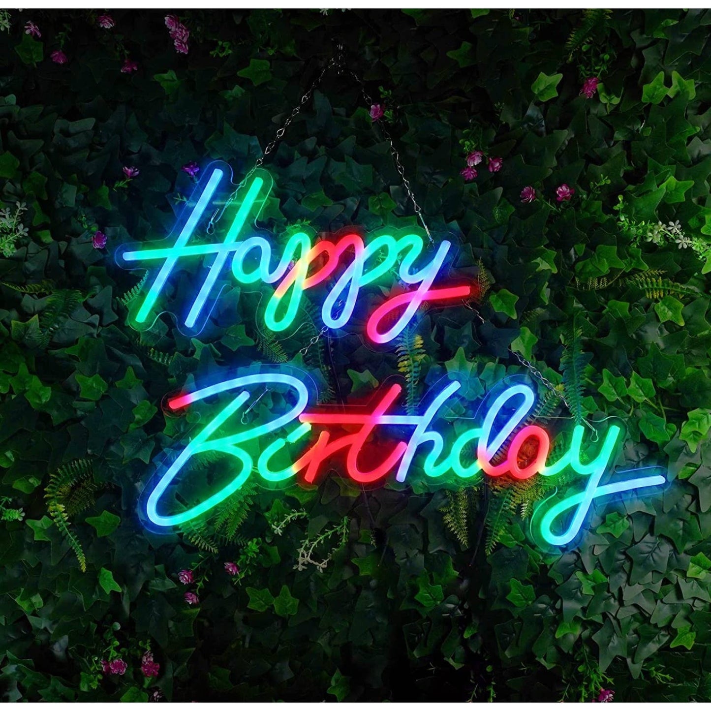 Lovely Bright Quality Color Changing Happy Birthday LED Light Party Celebration