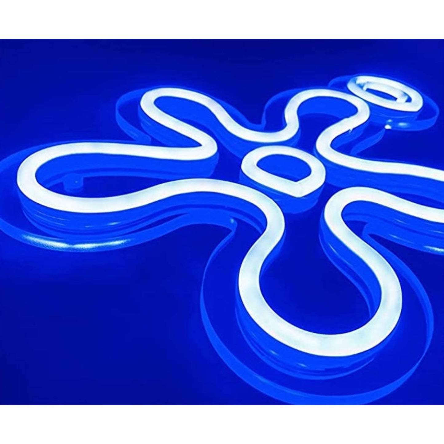 Fun Bright Blue Single SpongeBob SquarePants Flower & Bubble LED Night Light Dec