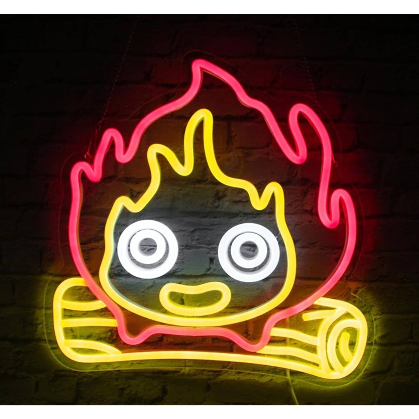 Fun Bright Camp Fire Kid LED Night Light Cartoon Room Wall Decor