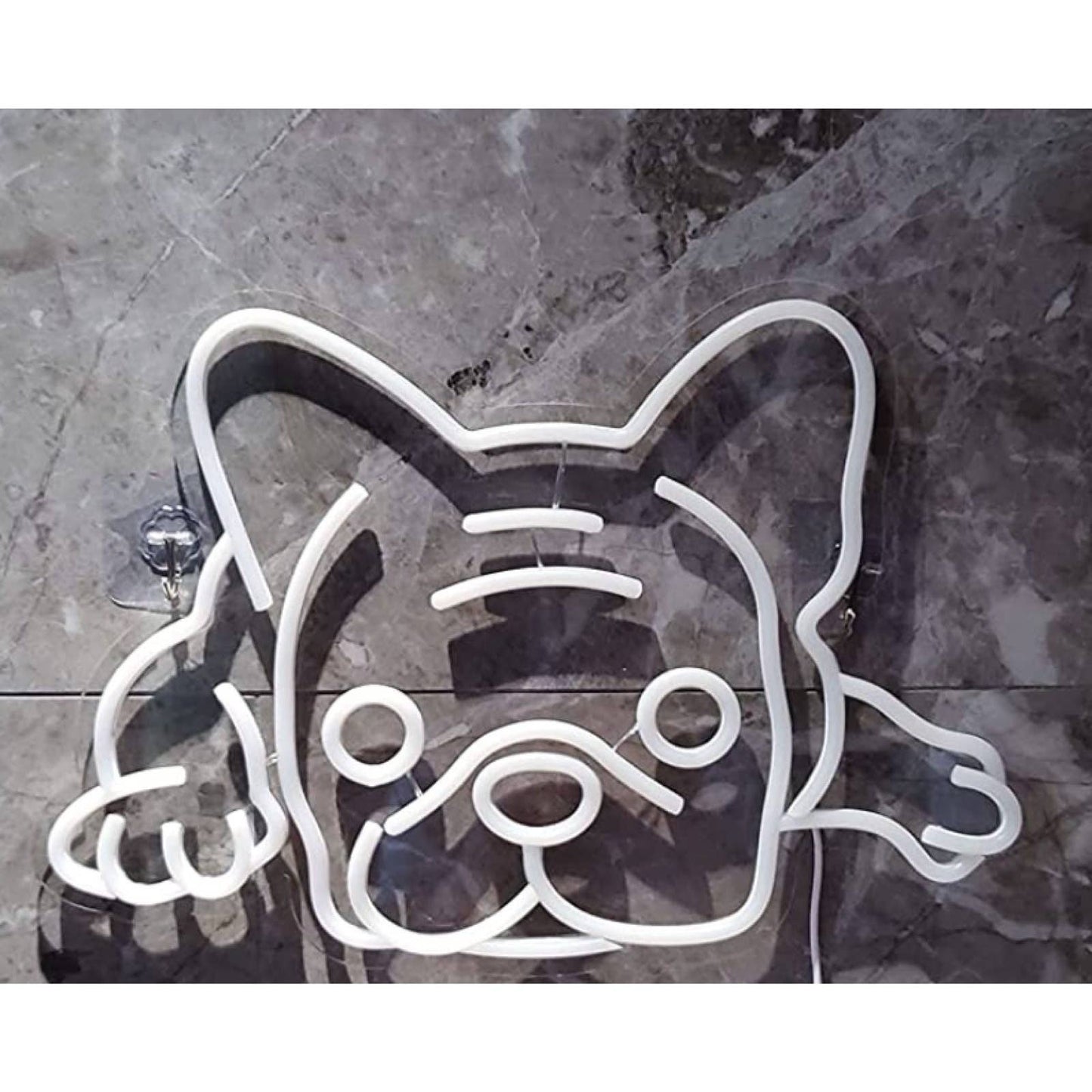 Super Adorable Bright White Chilling Frenchie French Bulldog LED Night Light