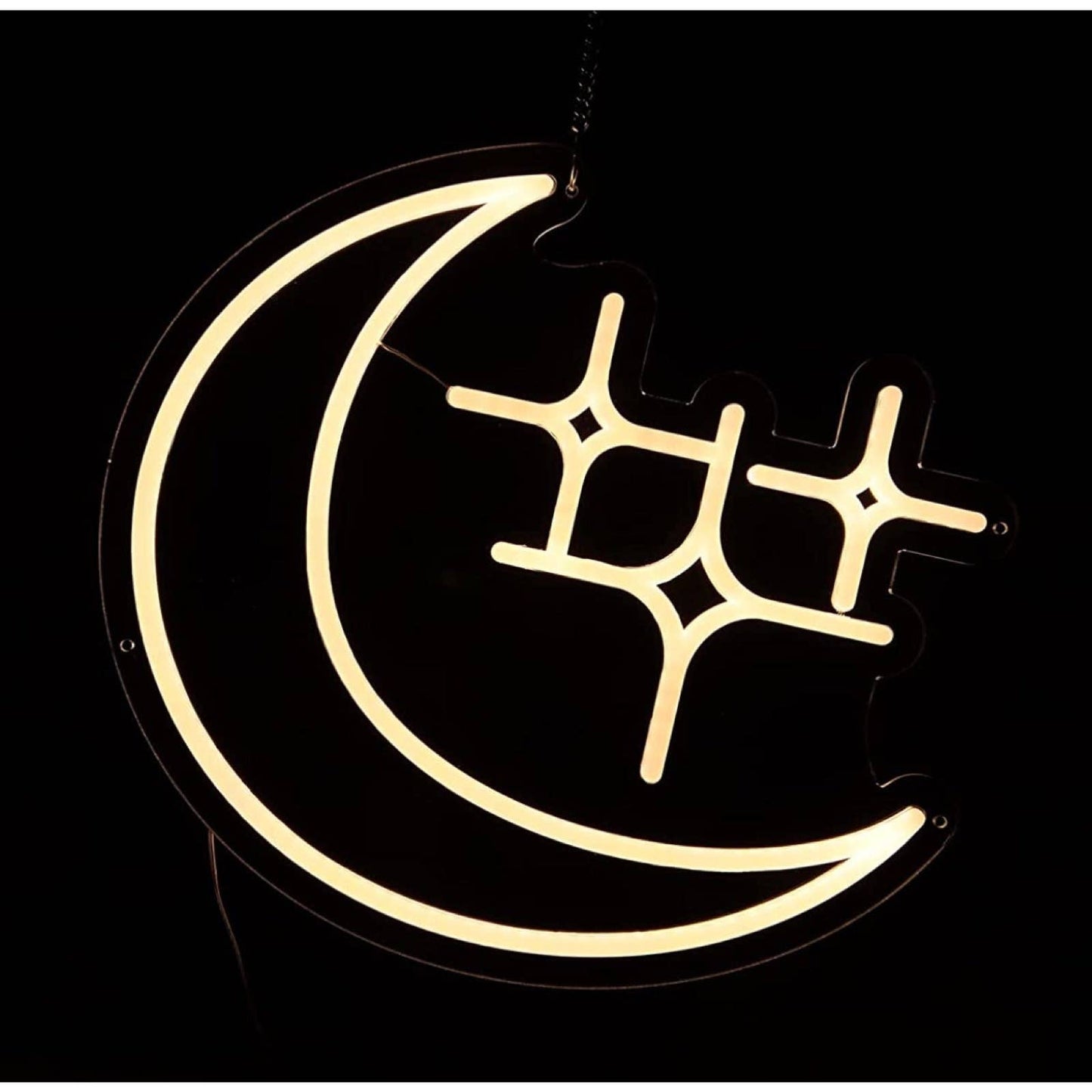 Lovely Bright Starry Moon LED Night Light Room Wall Decoration
