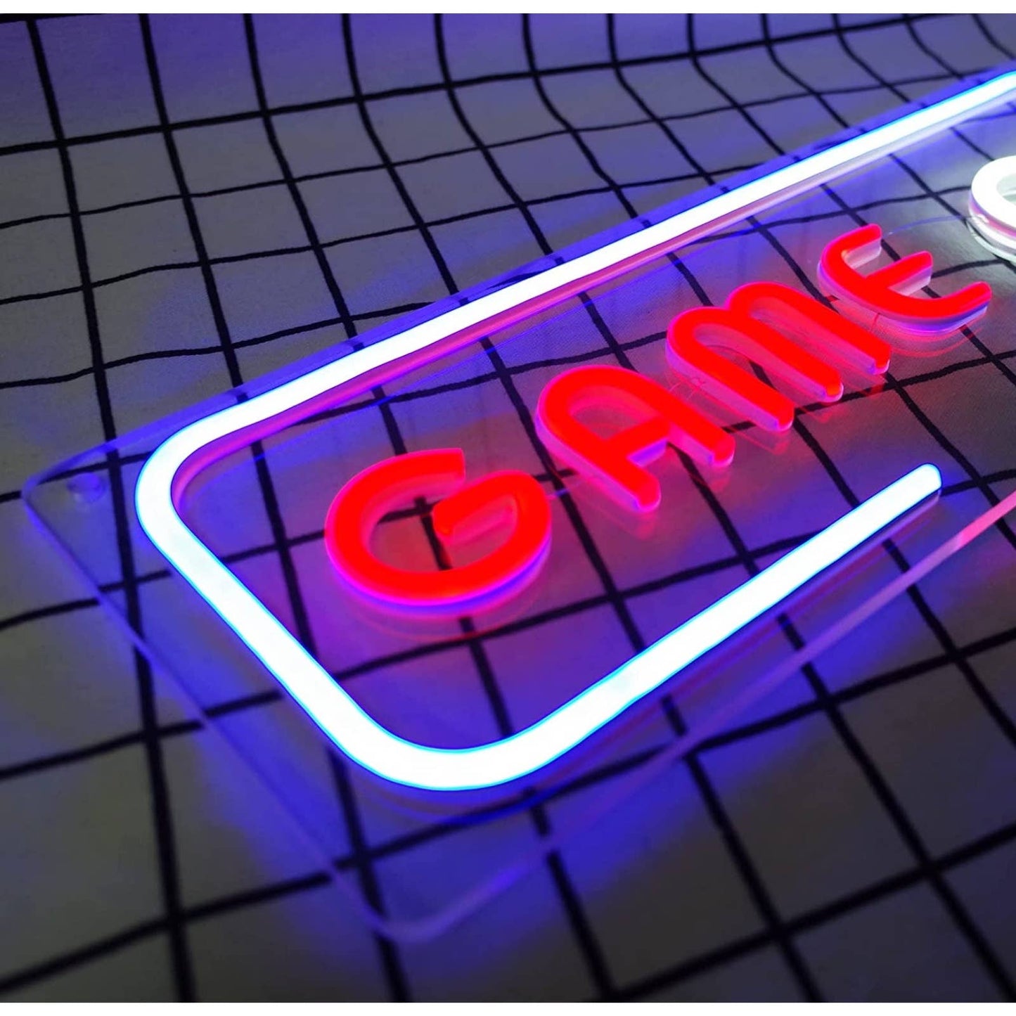 Fun Bright Unique Game On LED Night Light Game Room Wall Decoration