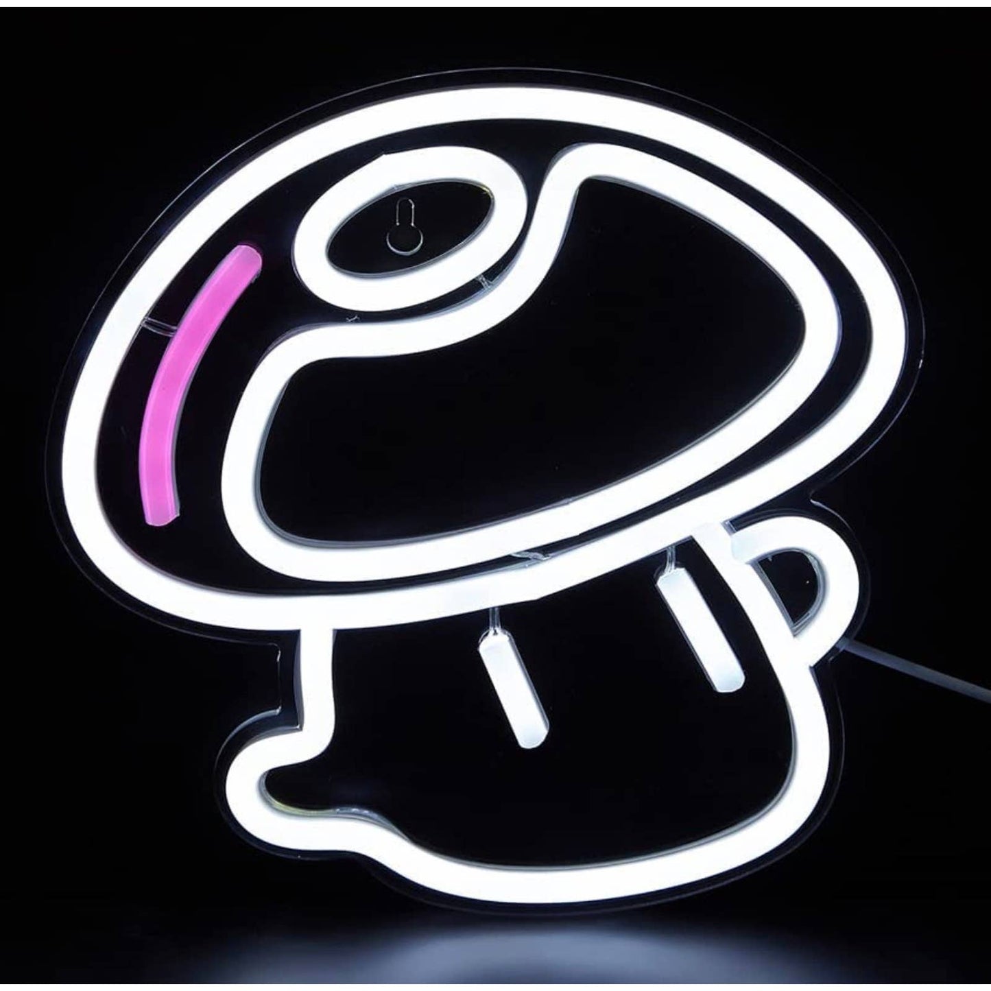 Adorable Bright White / Pink Baby Mushroom LED Night Light Room Wall Decocration