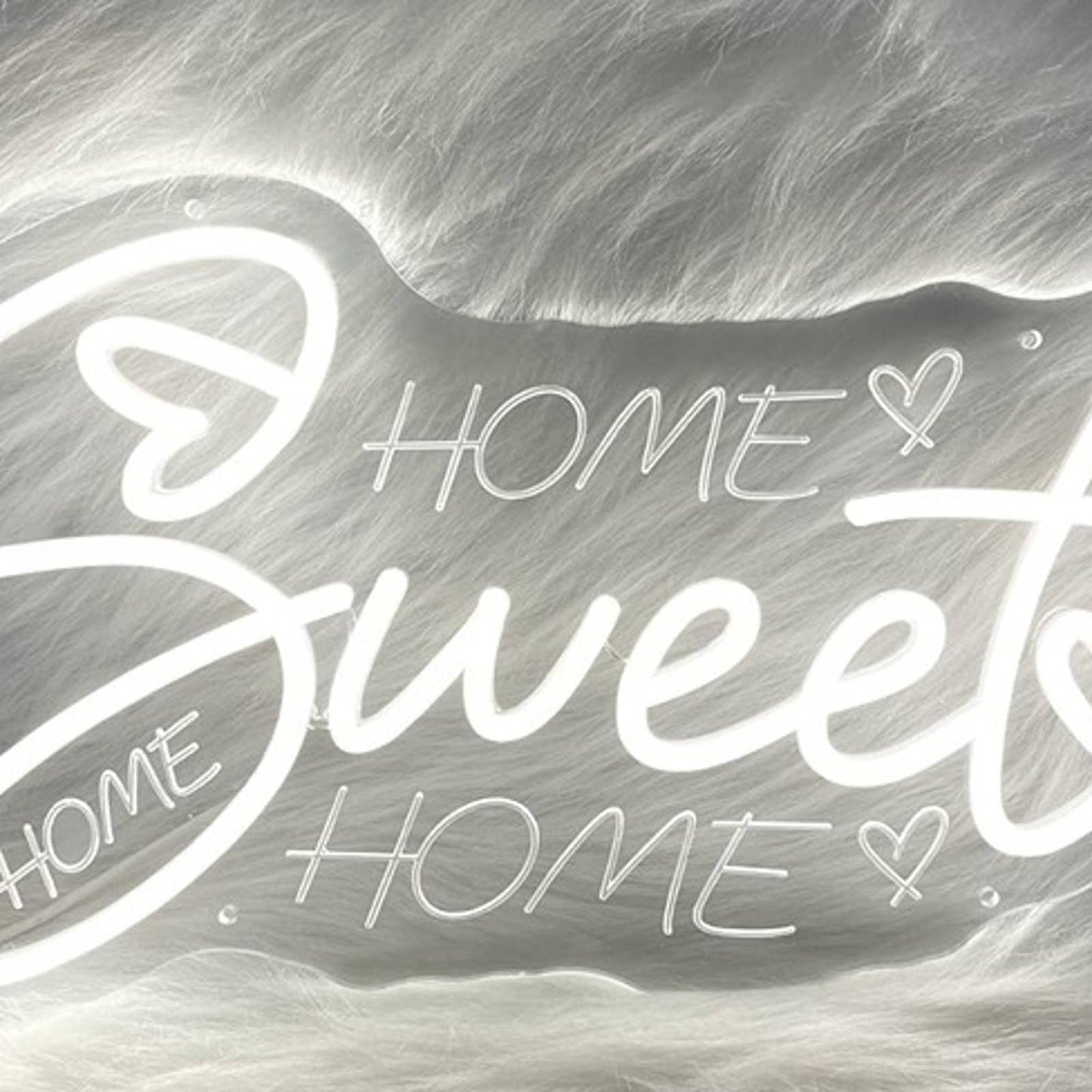 Lovely Bright White Home Sweet Home LED Night Light Room Wall Decor