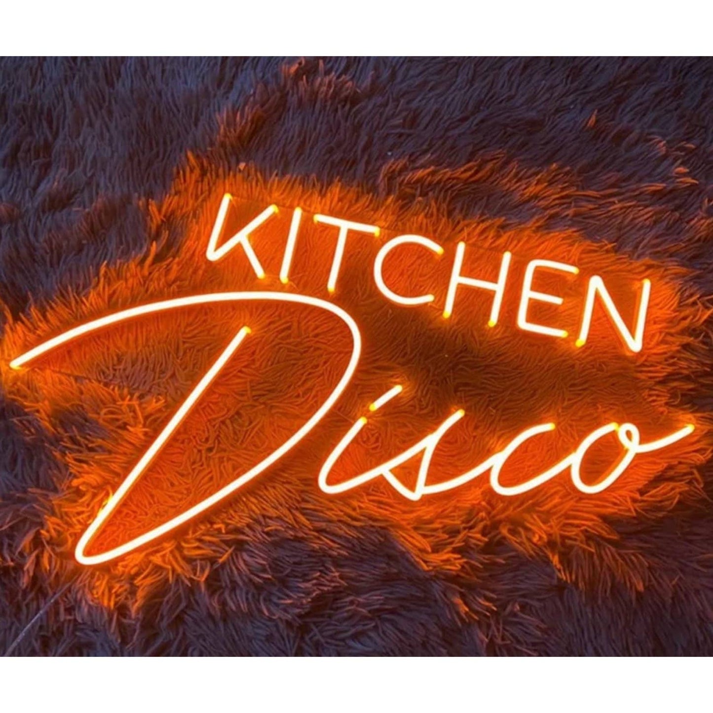 Fun Bright Orange Kitchen Disco LED Night Light Room Wall Decoration