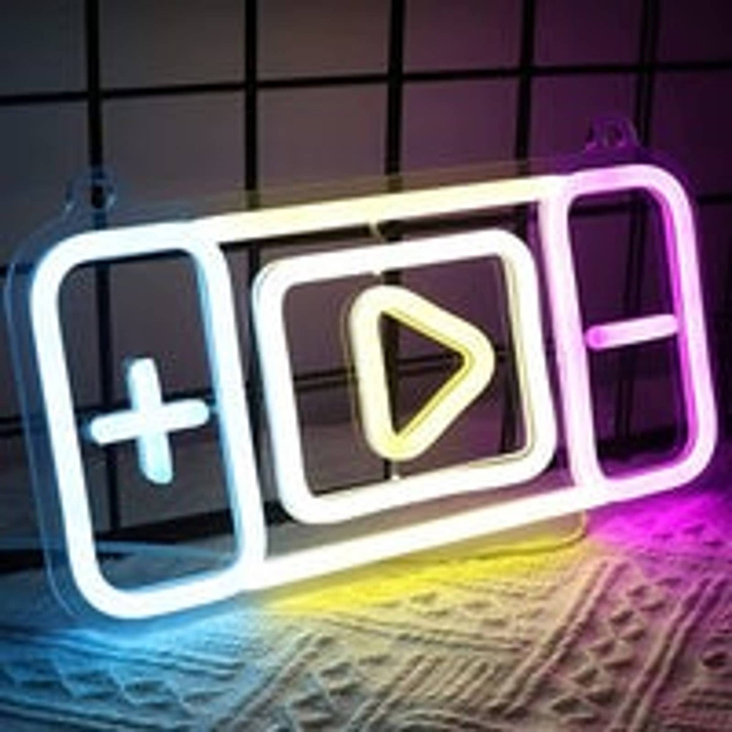 Fun Bright Color Switch Video Game LED Night Light Room Wall Decoration