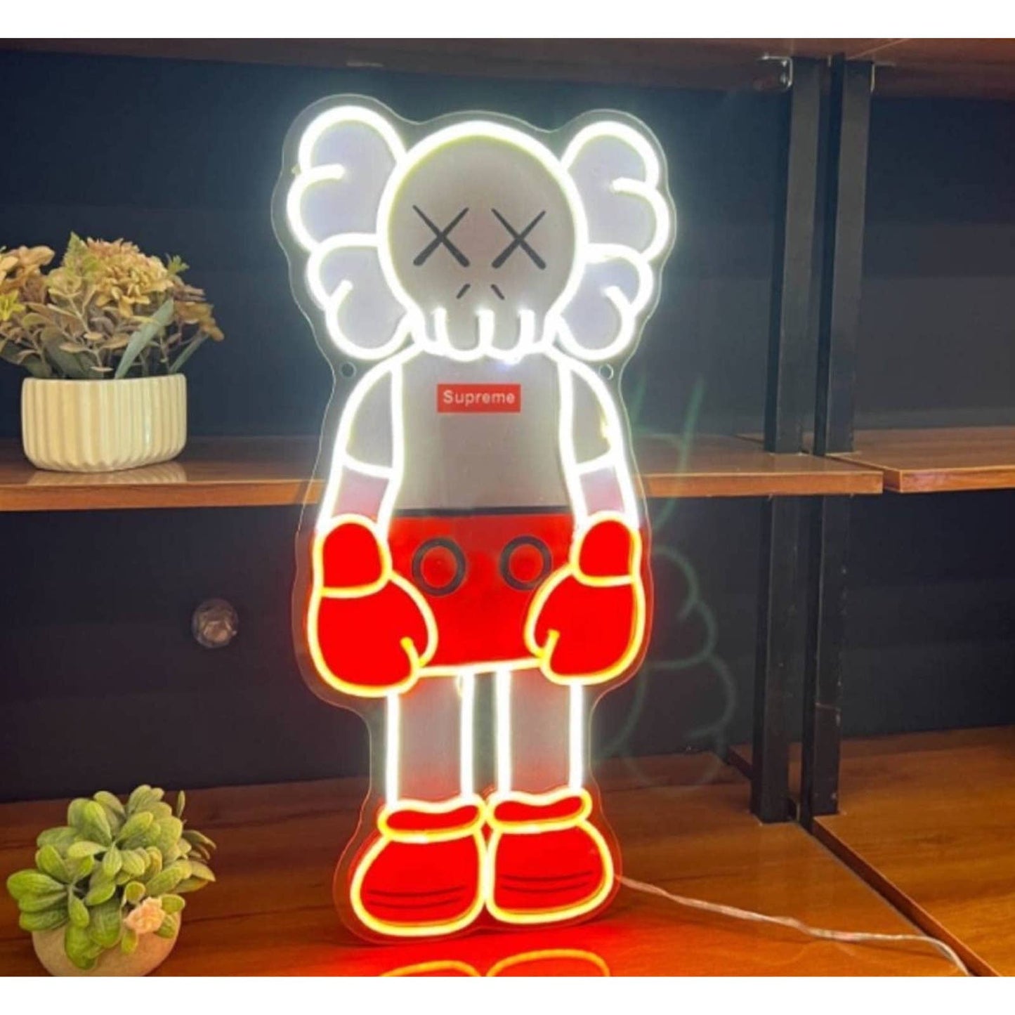 Supreme KAWS Companion Doll LED Night Light Wall Hype Beast Bape Mouse Decor