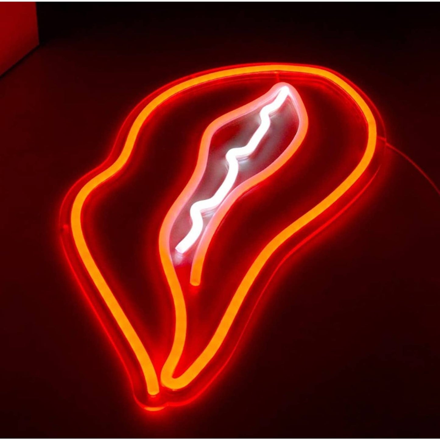 Vivid Bright Quality Lips & Teeth LED Night Light Room Wall Decor