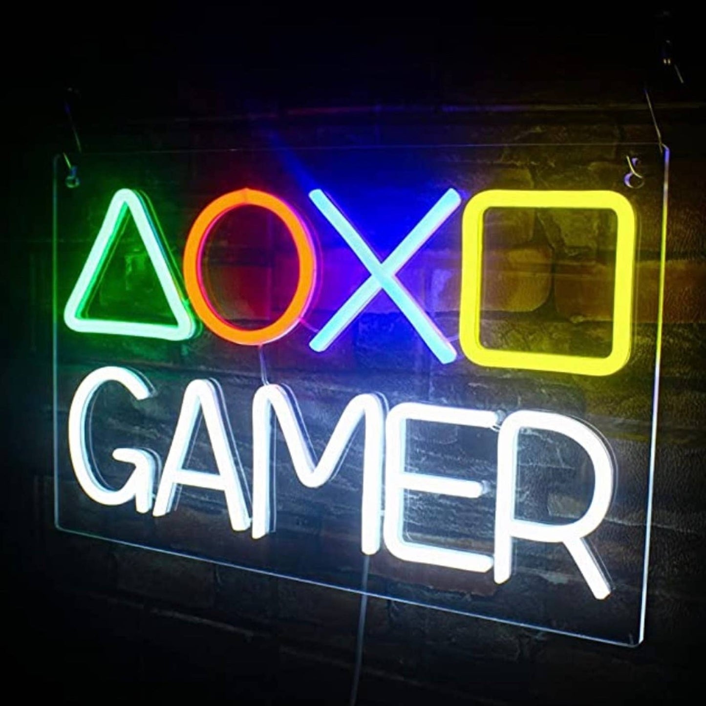 Fun Bright Playstation PS5 Gamer LED Night Light Game Room Wall Decoration