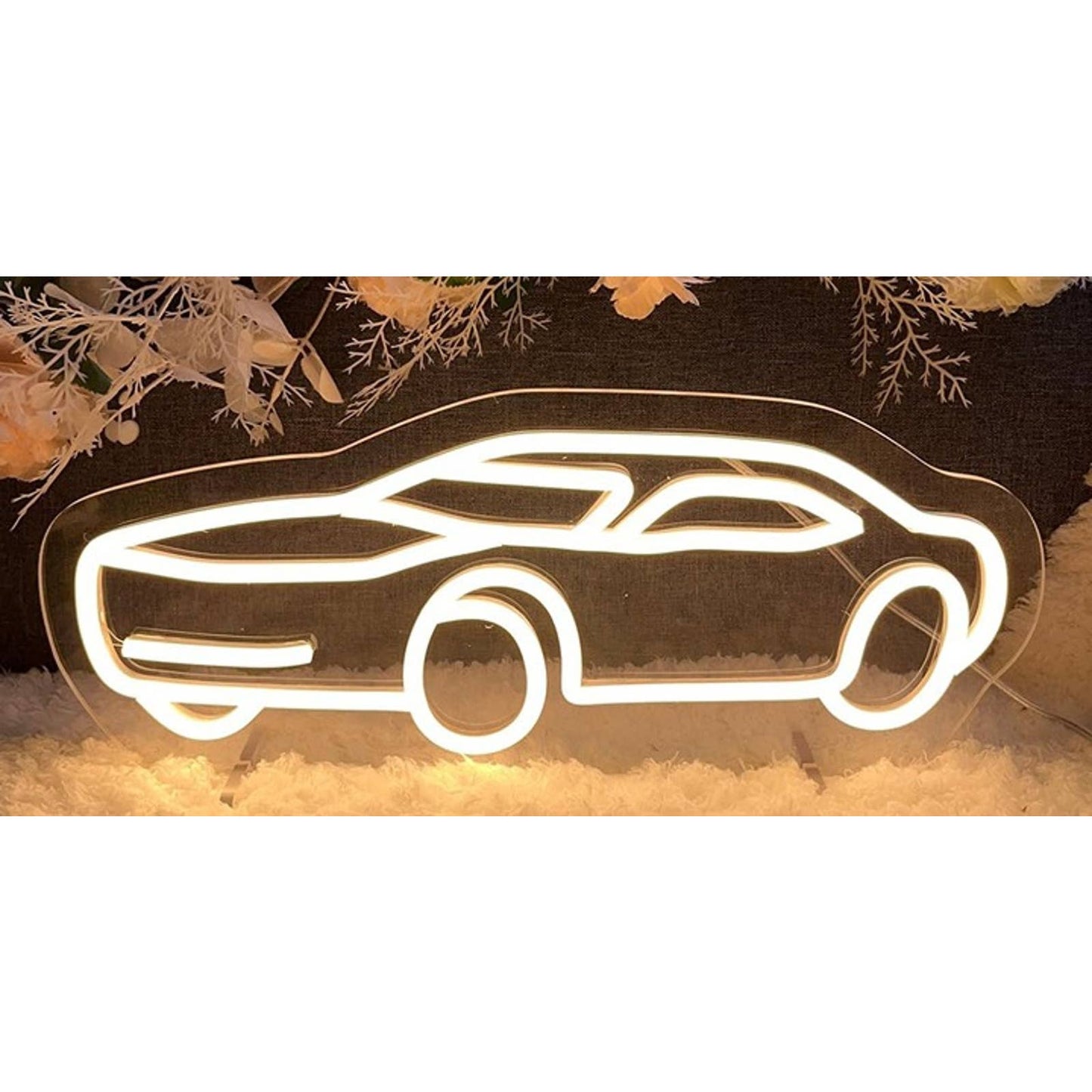Vivid Bright Warm White Car LED Night Light Room Wall Garage Decor