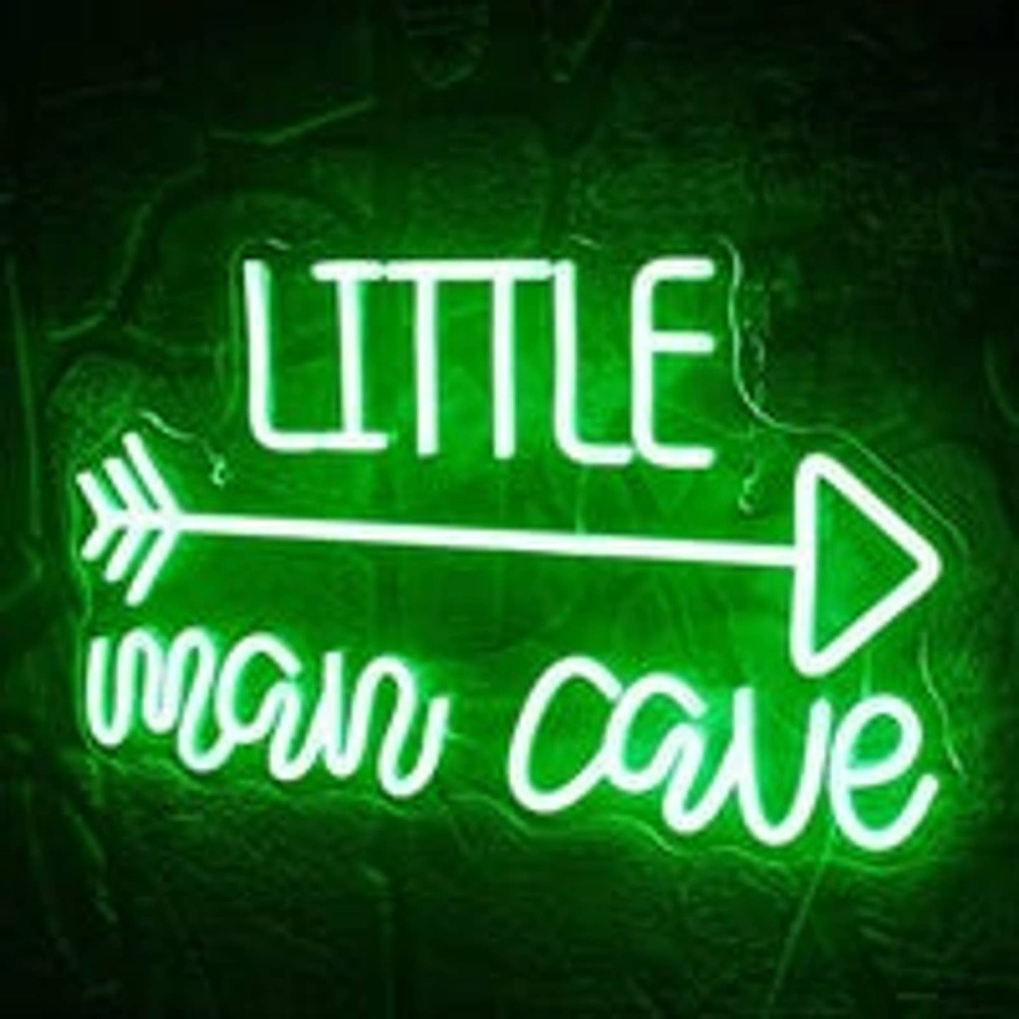 Lovely Bright Green Arrow Little Man Cave LED Night Light Room Wall Decor