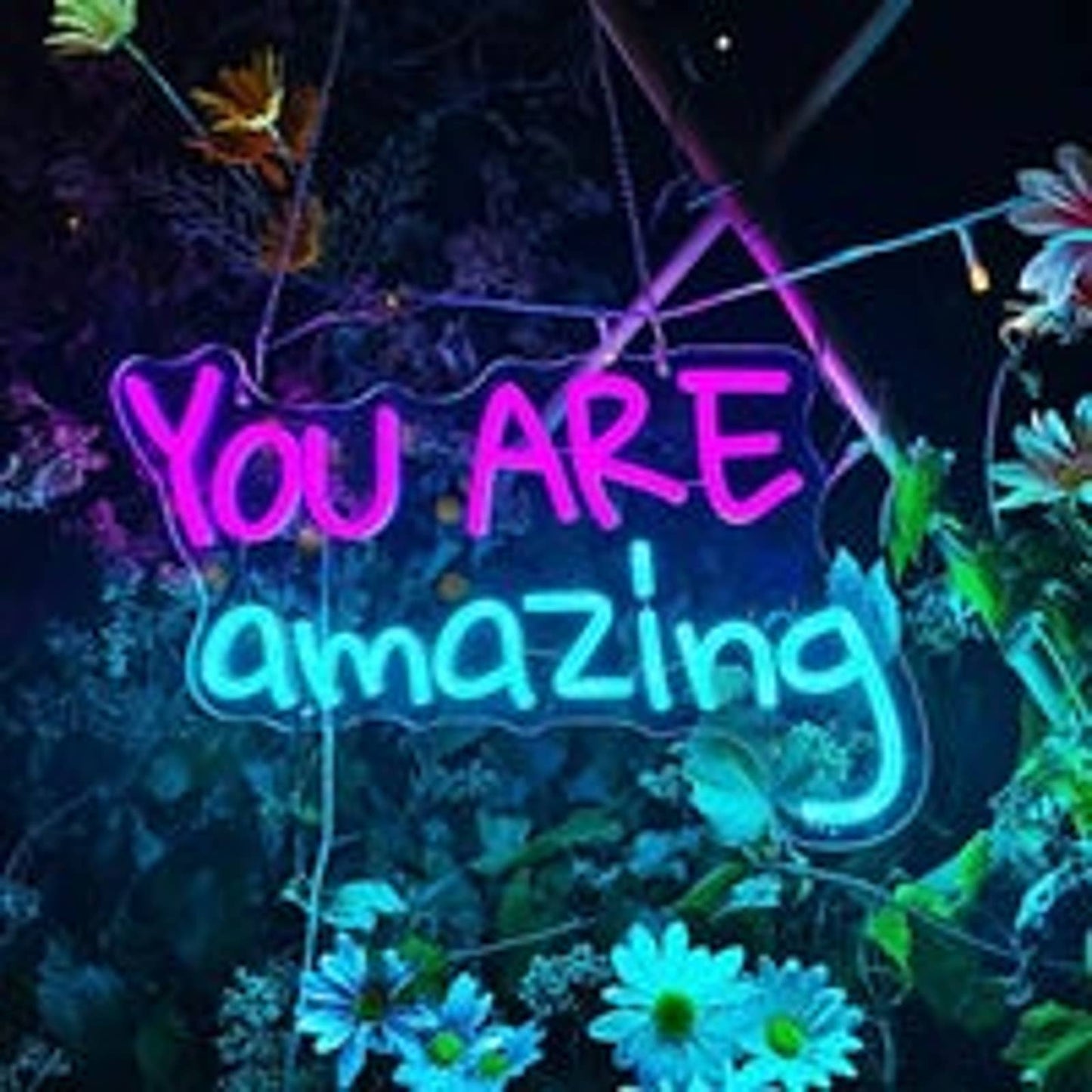 Fun Bright Vivid Positive “You Are Amazing” LED Night Light Room Wall Decoration
