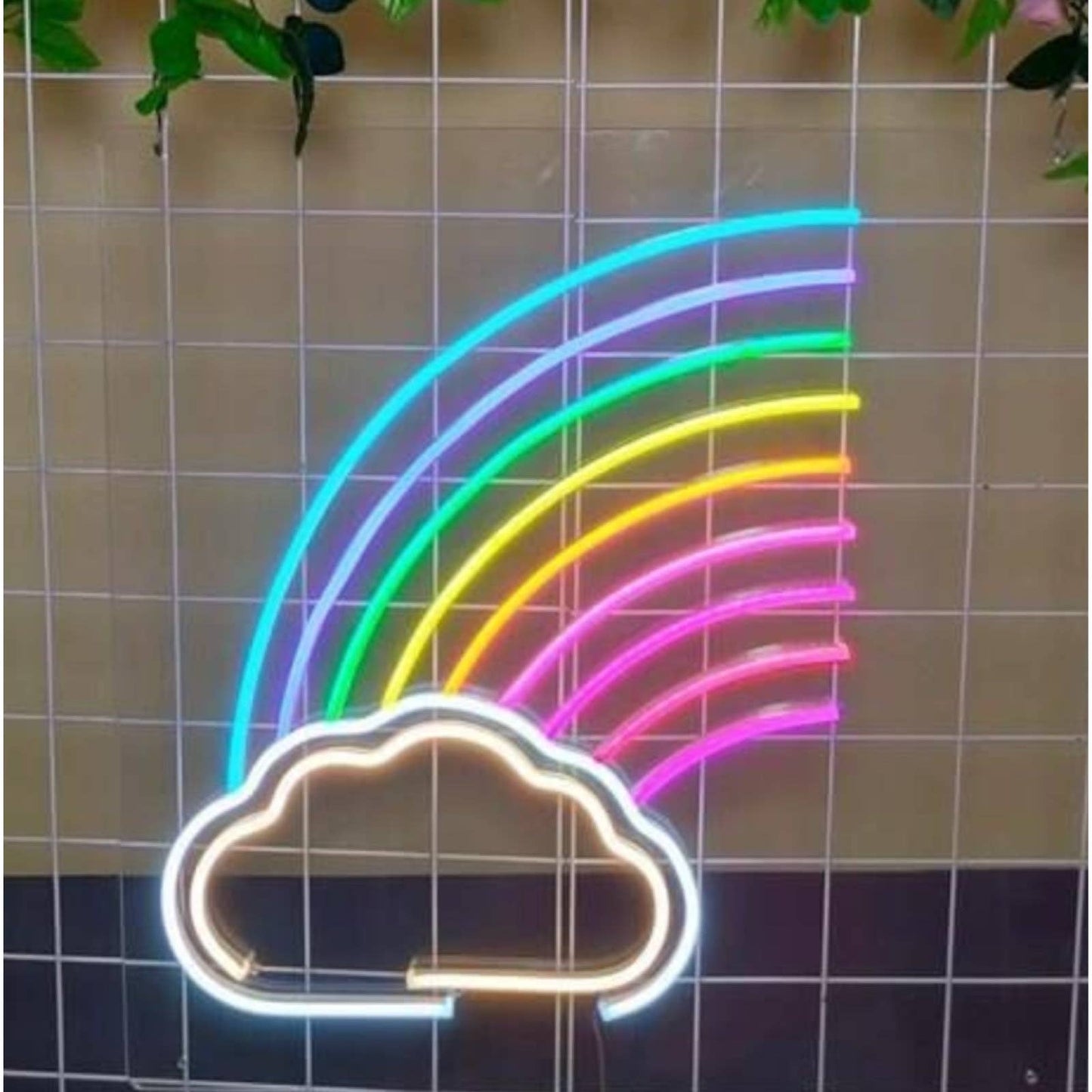 Amazing Colorful Bright Rainbow Cloud LED Night Light Room Wall Decoration
