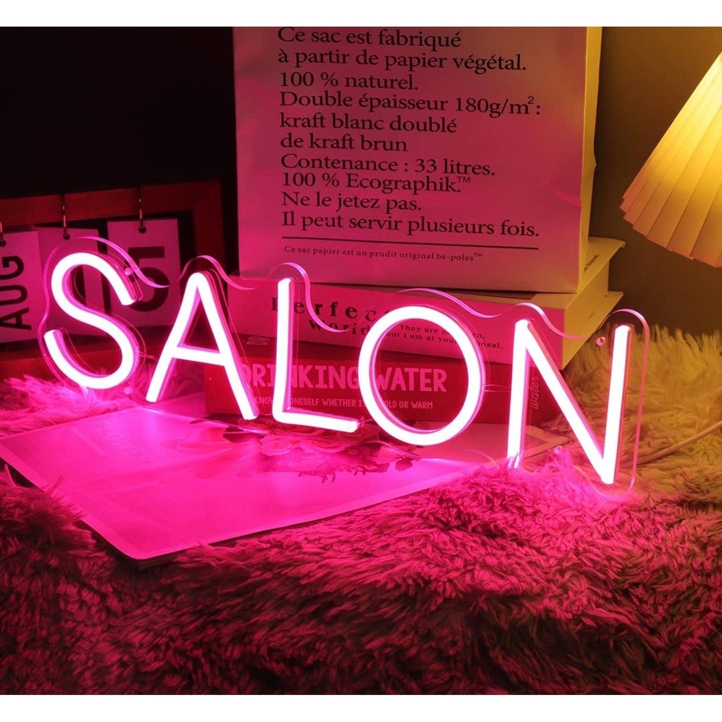 Lovely Bright Pink Salon LED Night Light Sign Spa Room Wall Decoration