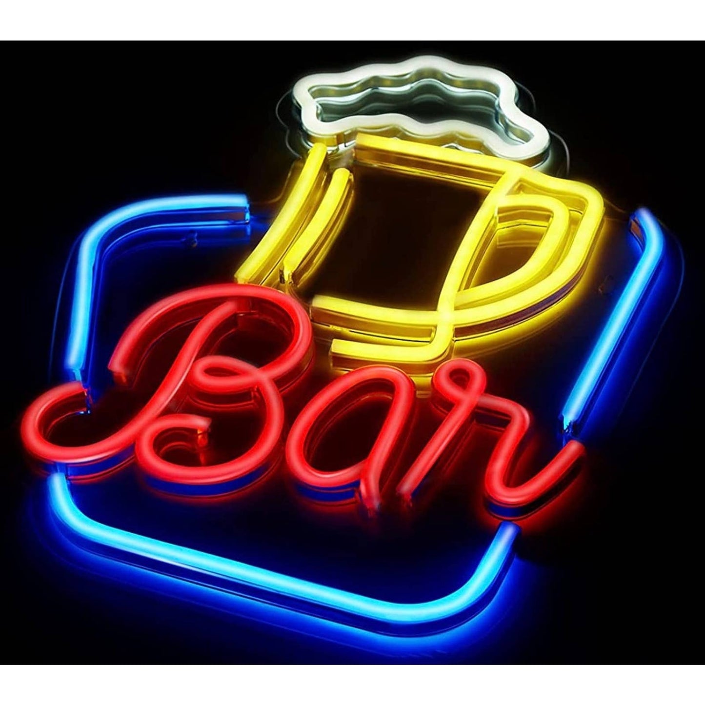 Bright Vivid Bar Beer LED Night Light Sign Wall Decoration