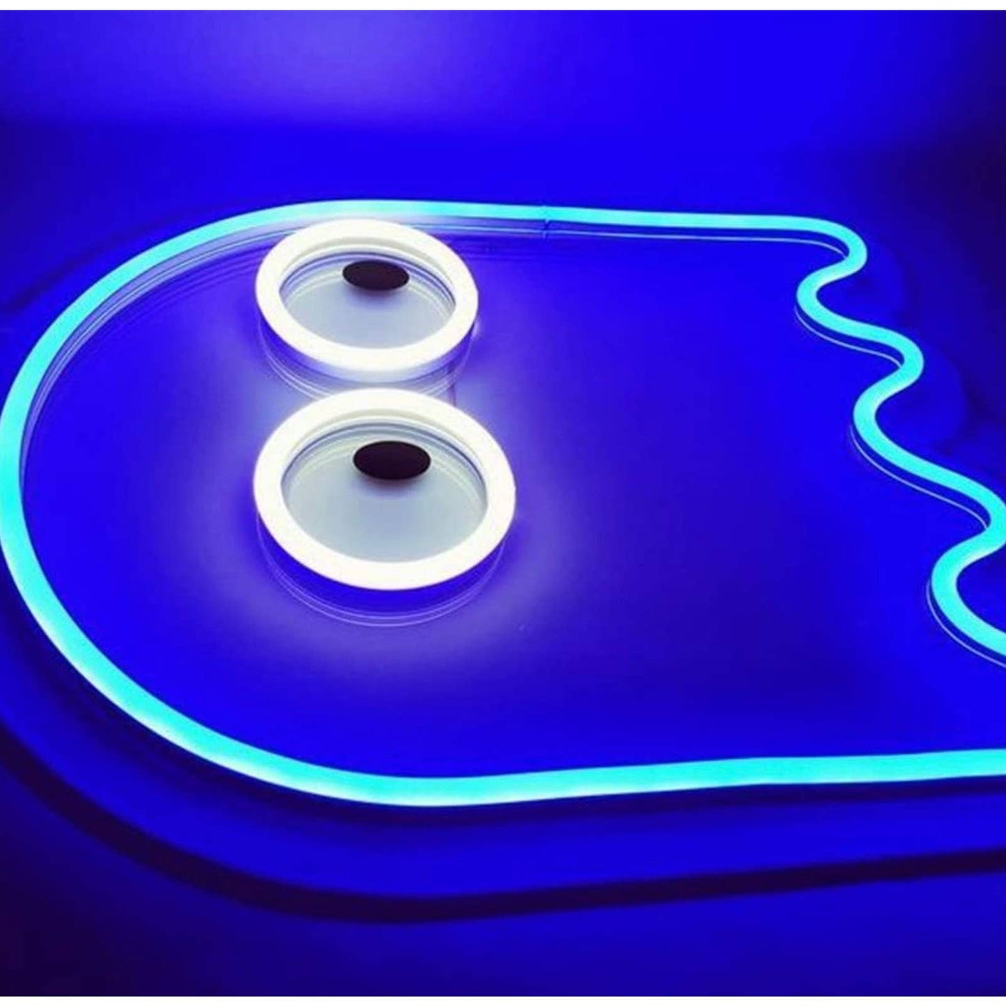 Fun Bright Blue Video Game Ghost LED Night Light Room Wall Decoration