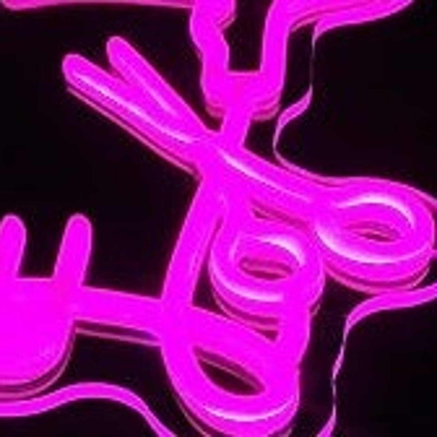 Lovely Bright Pink Salon Spa Heart LED Light Comb Scissor Hair Dryer Decor