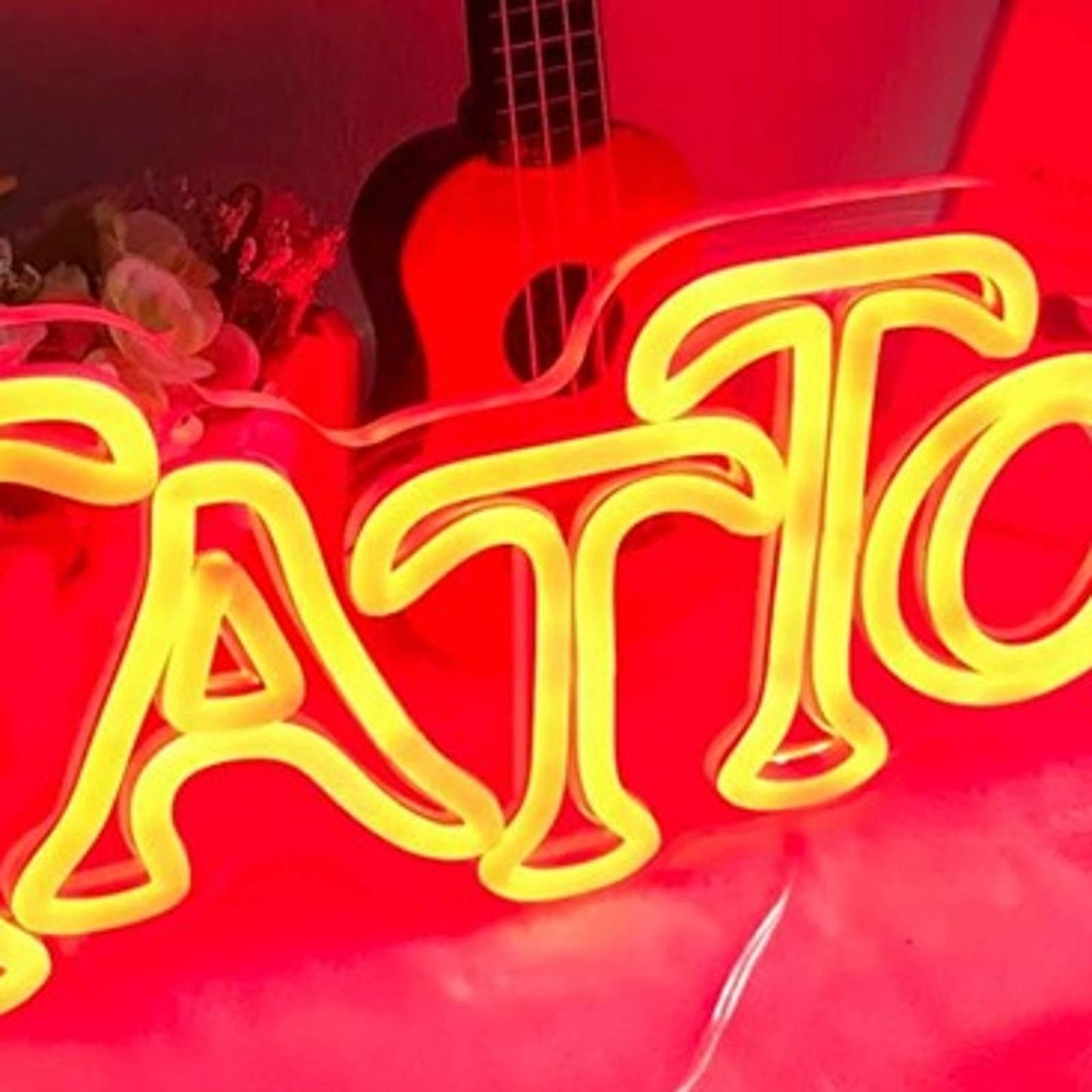 Vivid Bright Red Tattoo LED Night Light Business Room Wall Sign