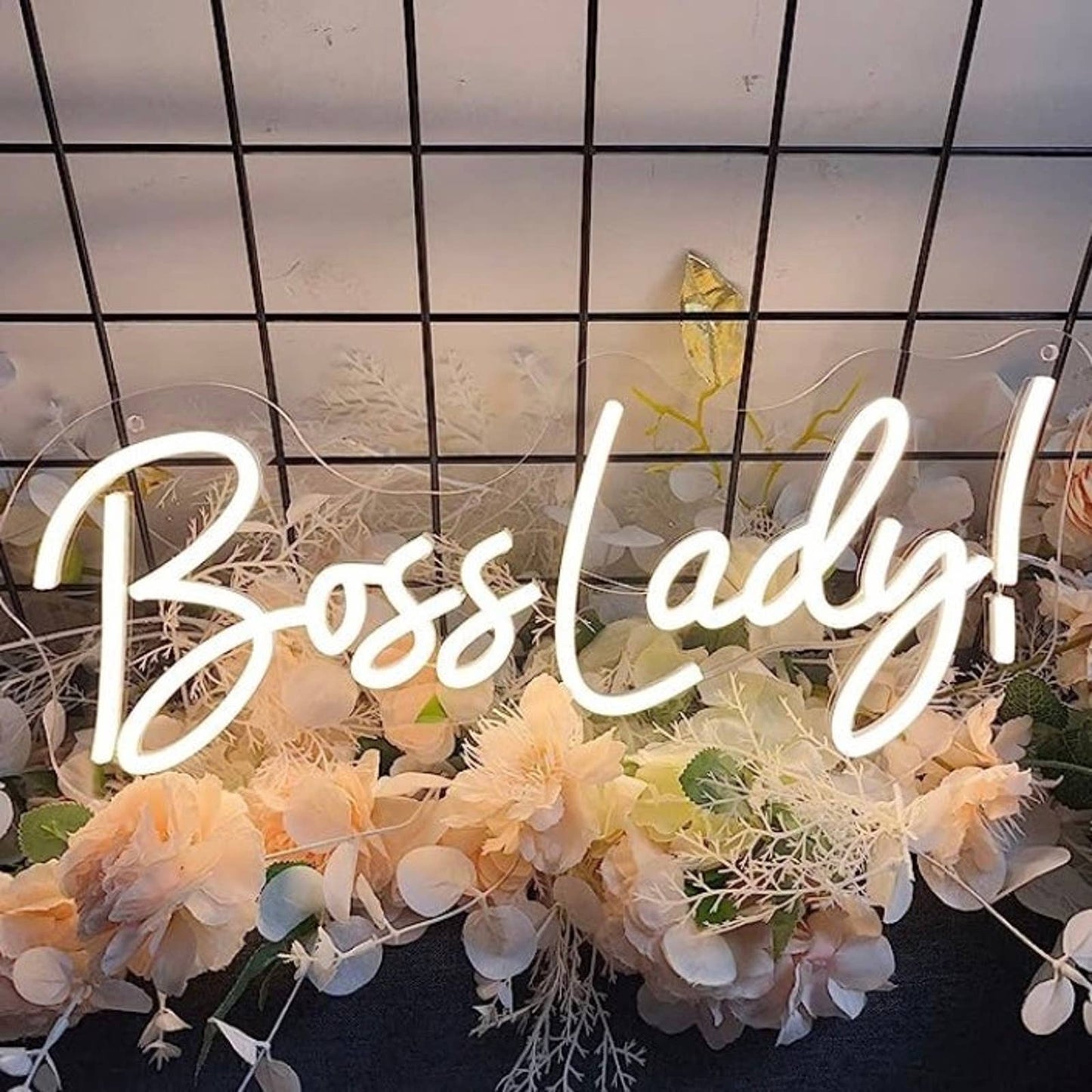 Lovely Bright White Boss Lady! LED Night Light Room Wall Decoration