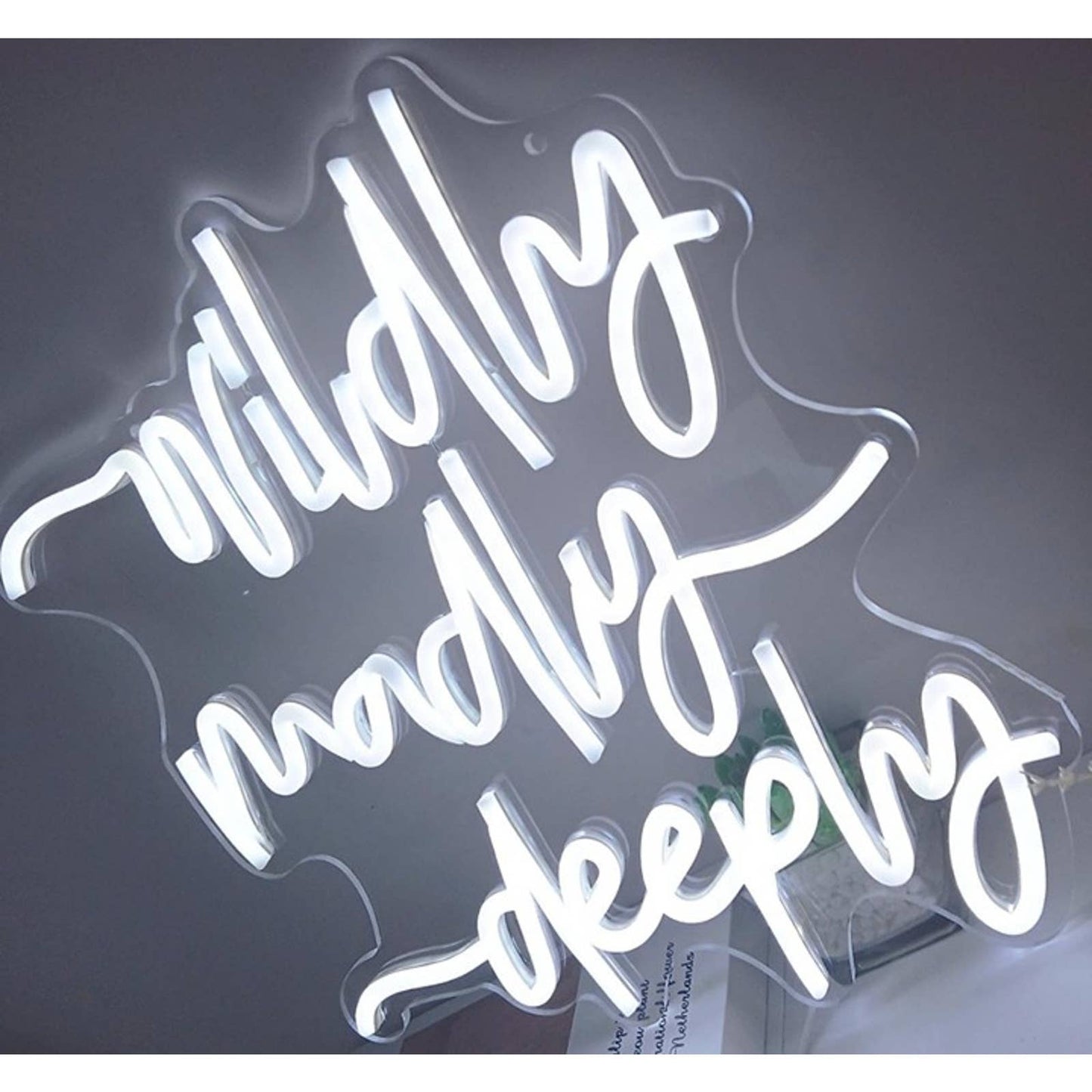 Fun Vivi Bright White Wildly, Madly, Deeply Led Night Light Room Wall Decor