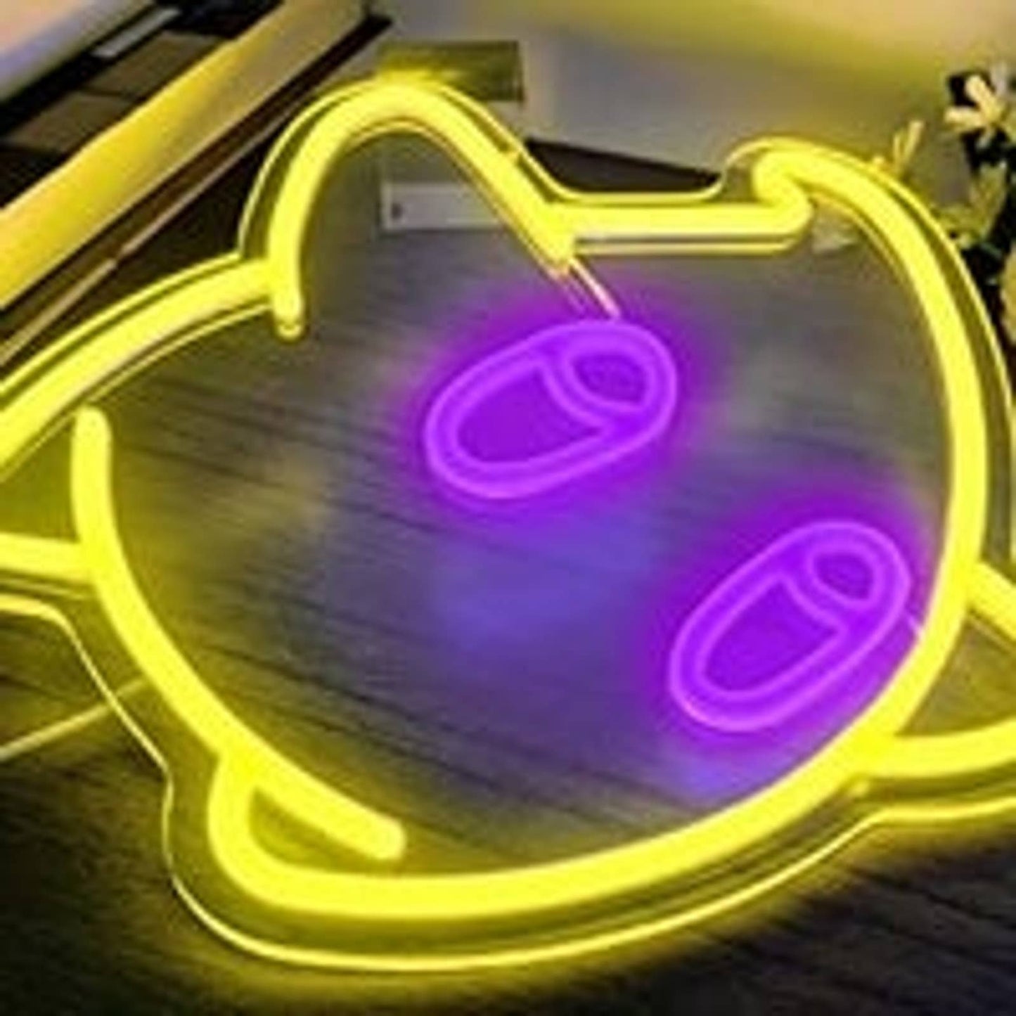 Lovely Bright Yellow Chubby Star Kid LED Night Light Room Wall Decor